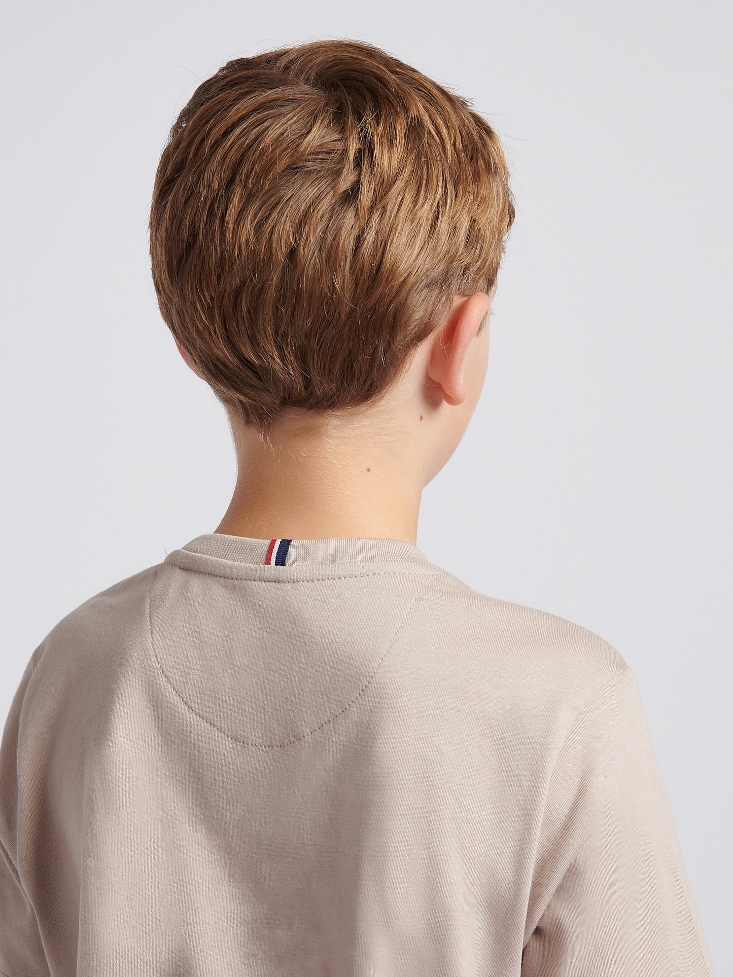 Boys Texture Double Horsemen T-Shirt in Atmosphere