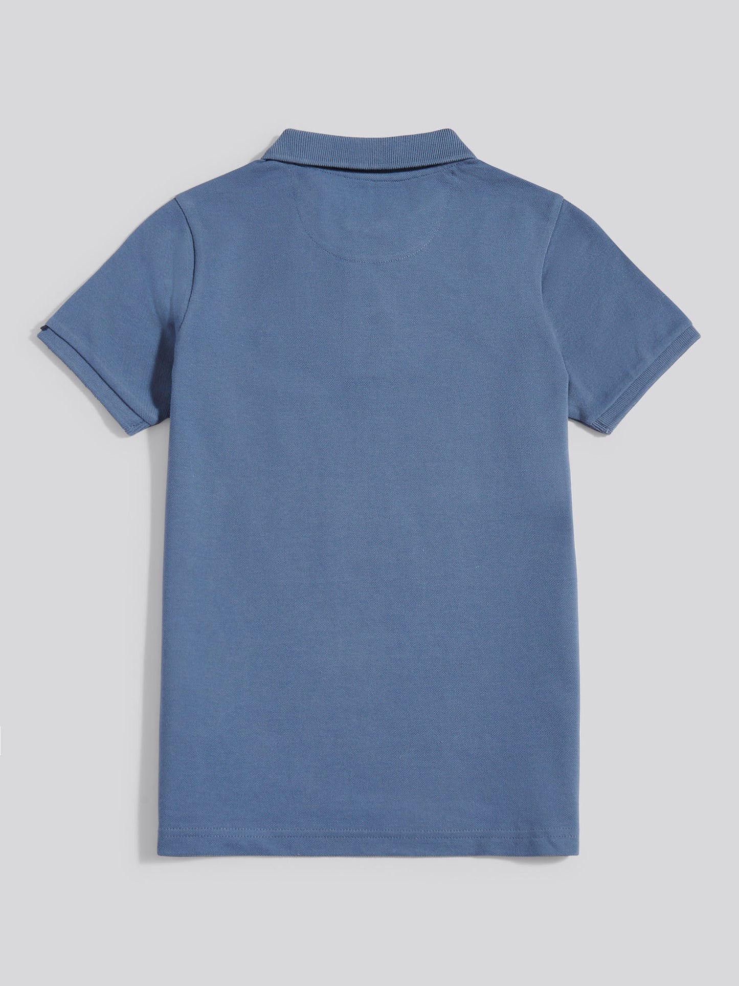Boys Double Horsemen Polo Shirt in Vintage Indigo