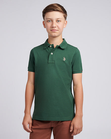 DHM Pique Polo czarny jasny biały DHM
