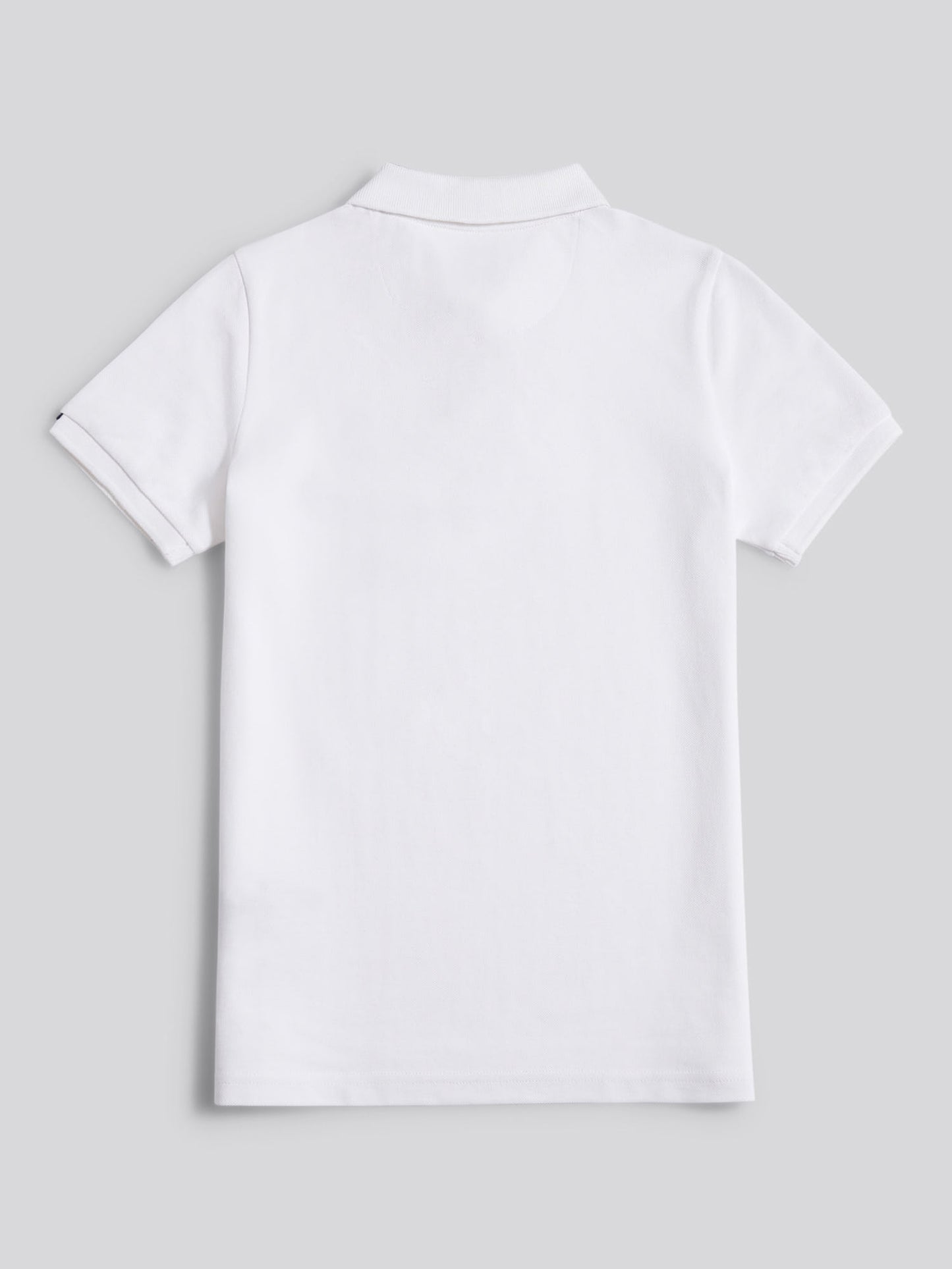 DHM Pique Polo White/Dark Sapphire granatowy DHM