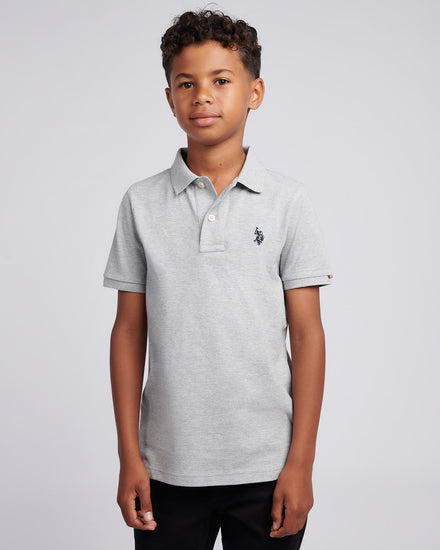 DHM Pique Polo Miding Grey Marg