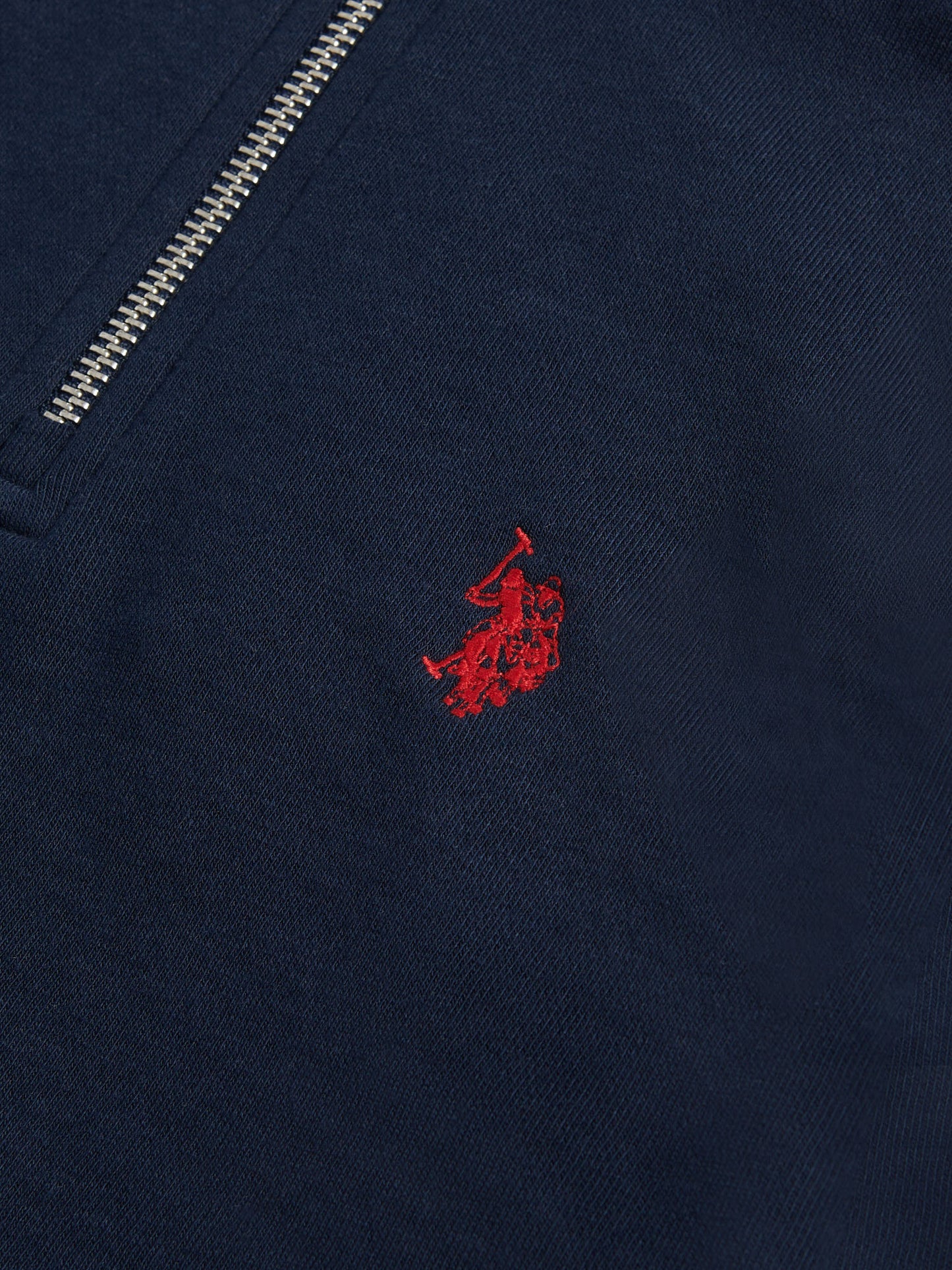 DHM LB 1/4 Zip Dark Sapphire Navy/Haute Red DHM