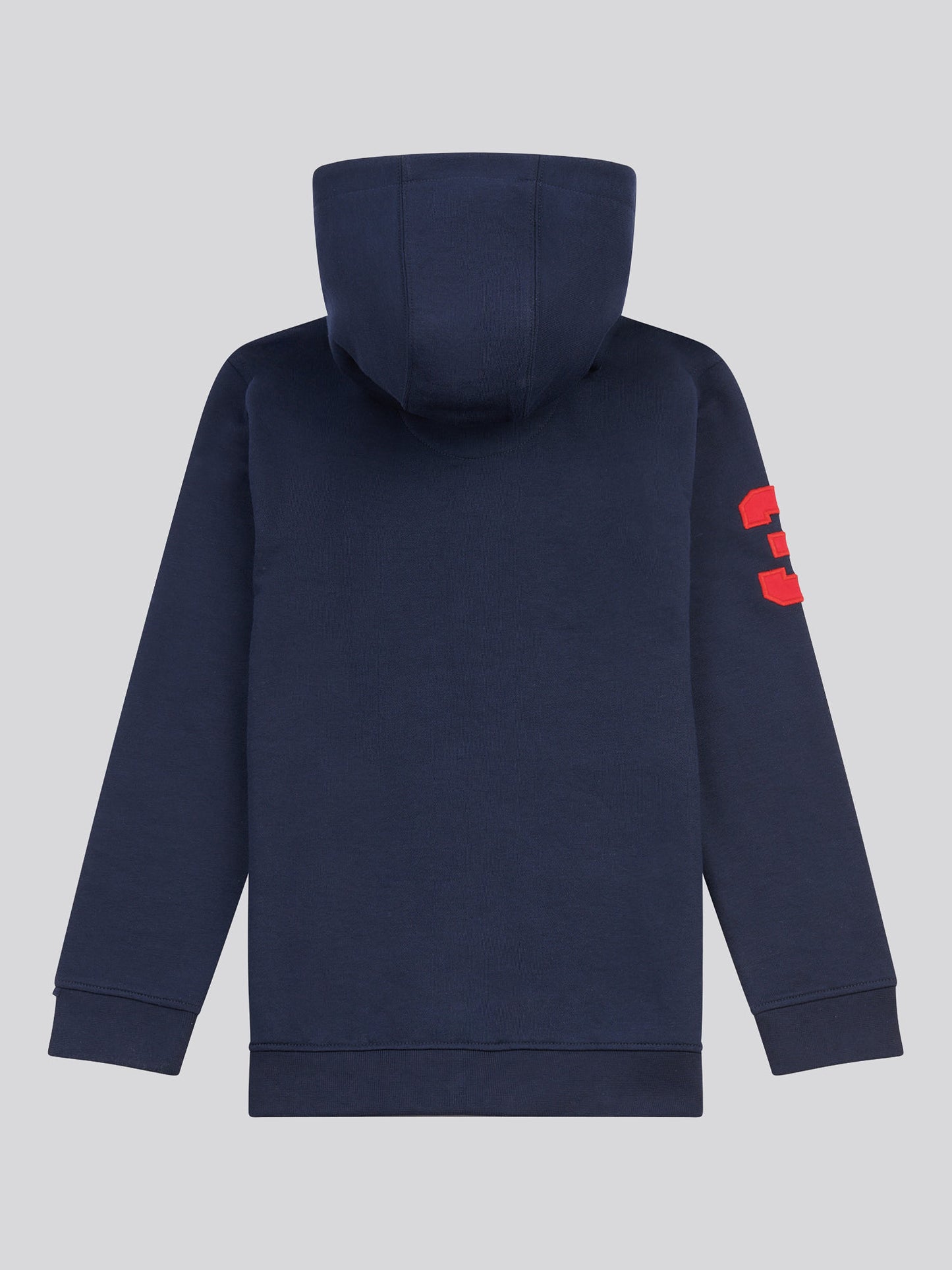 Boys Player 3 Hoodie in Dark Sapphire Navy / Haute Red DHM
