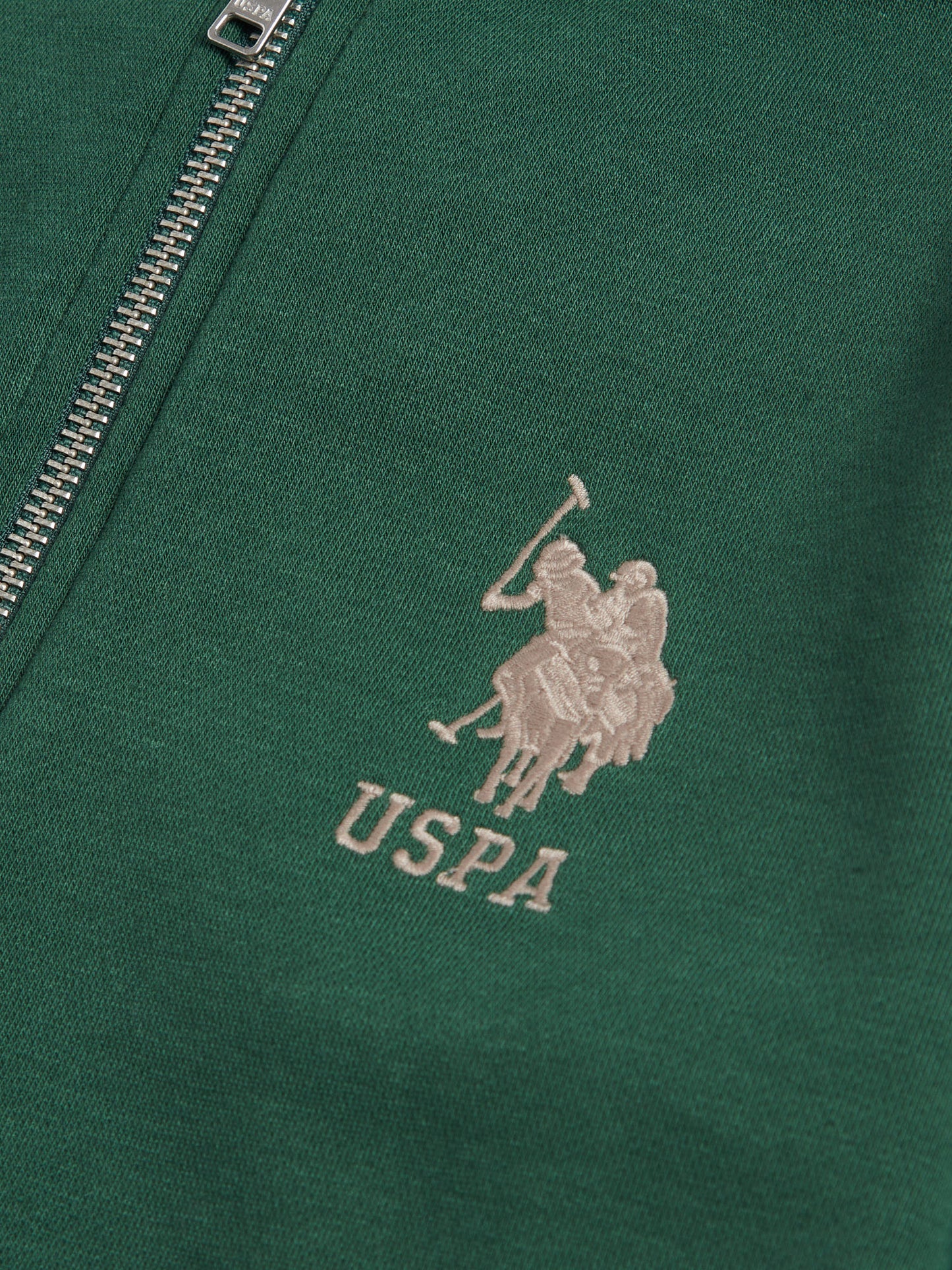 Boys Player 3 Zip Hoodie in Pineneedle