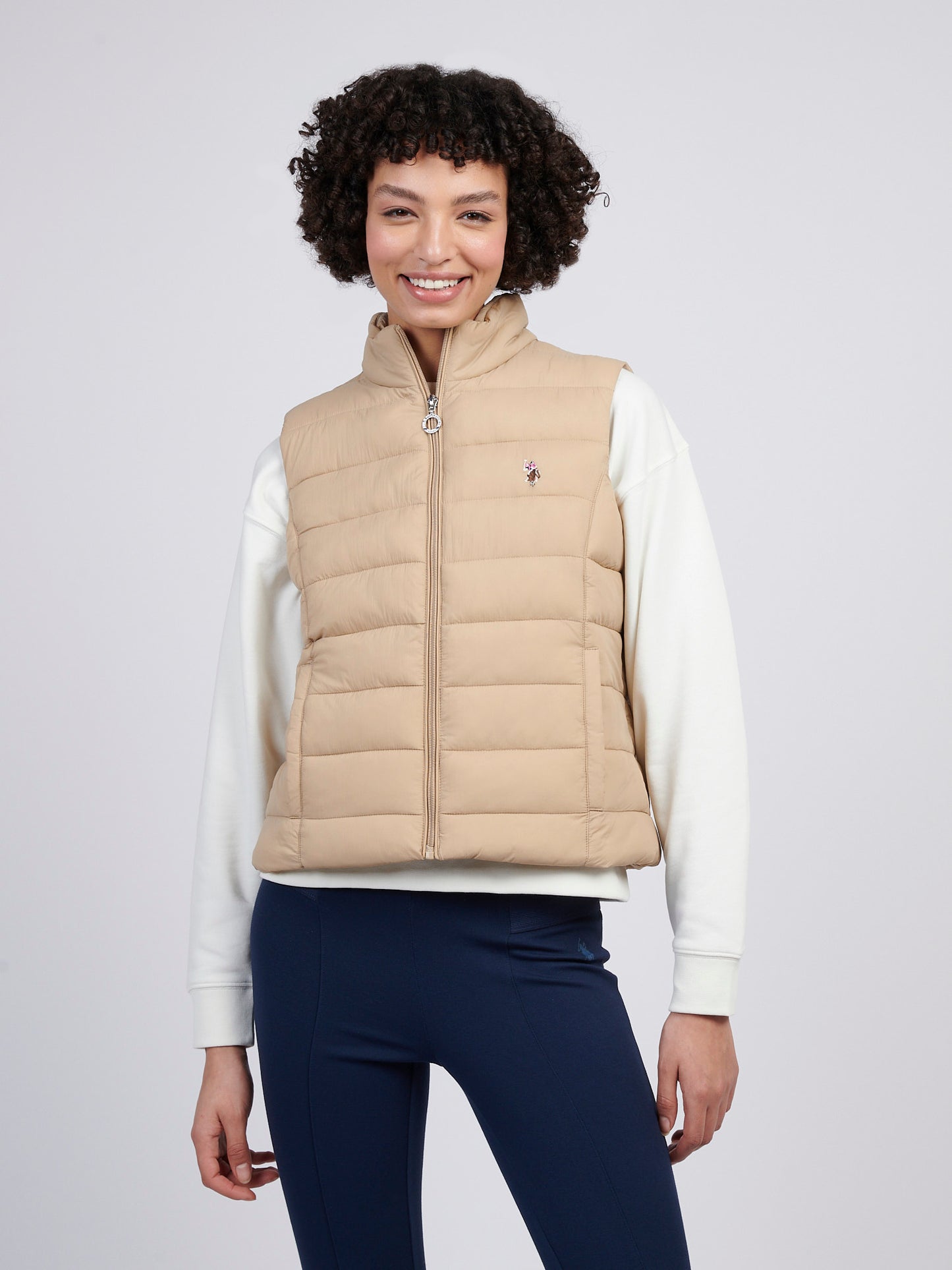 Lekki puffer damski dmucha w sezamie