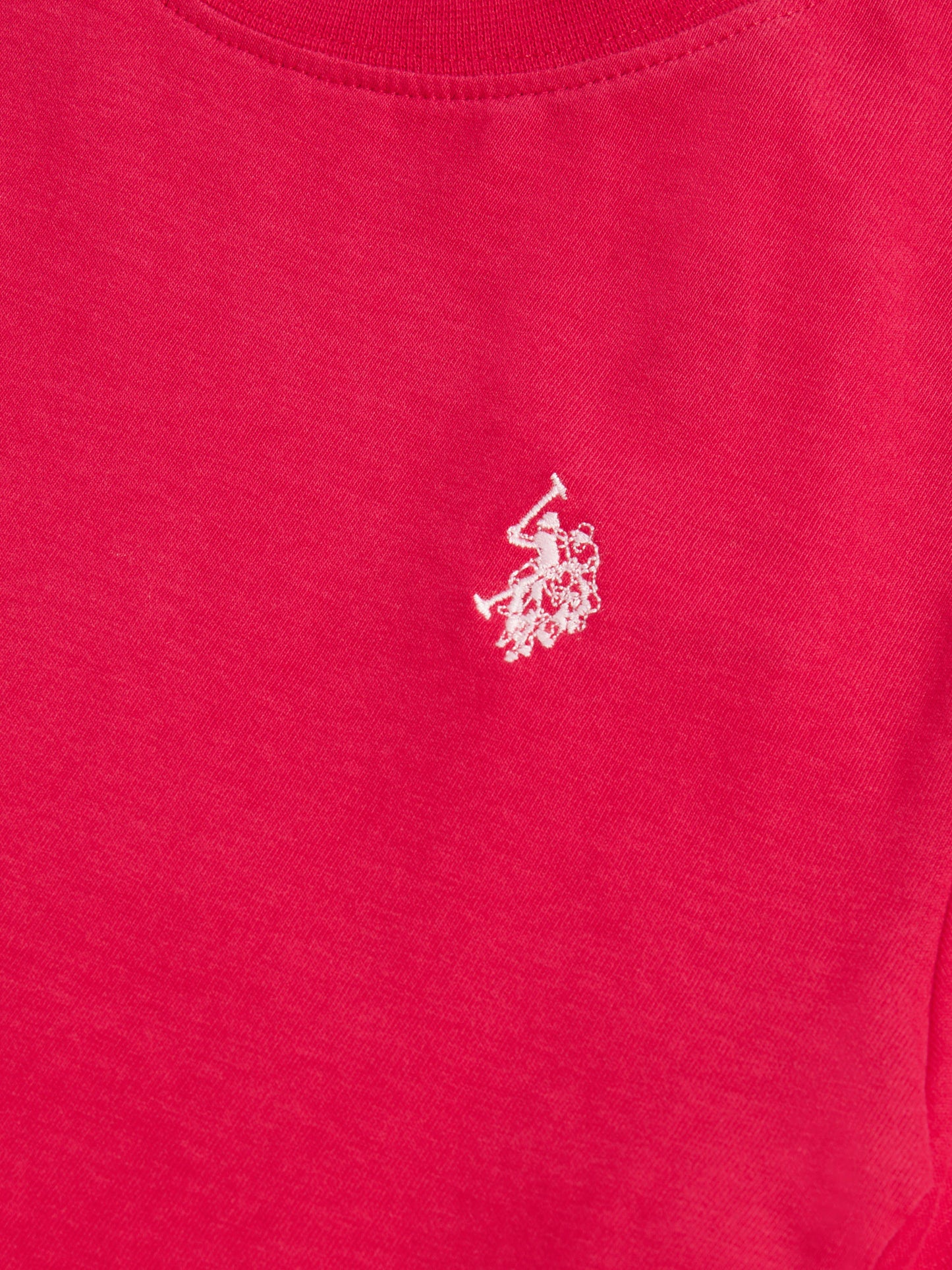 Womens Crew Neck T-Shirt in Jalapeno Red