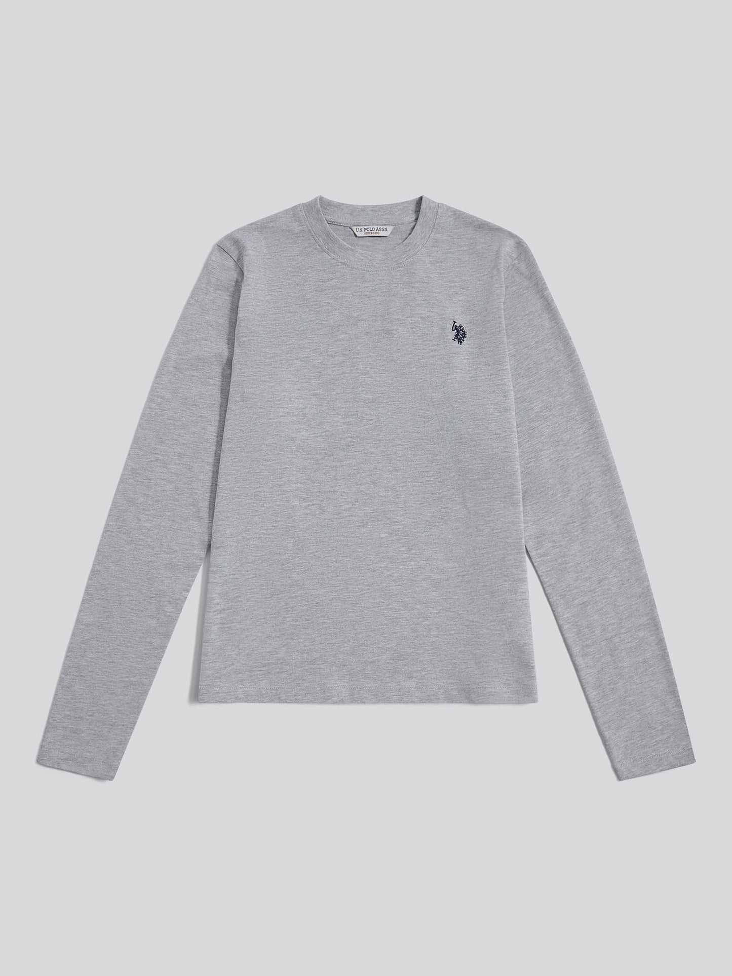 Womens Long Sleeve T-Shirt in Pearl Grey Marl