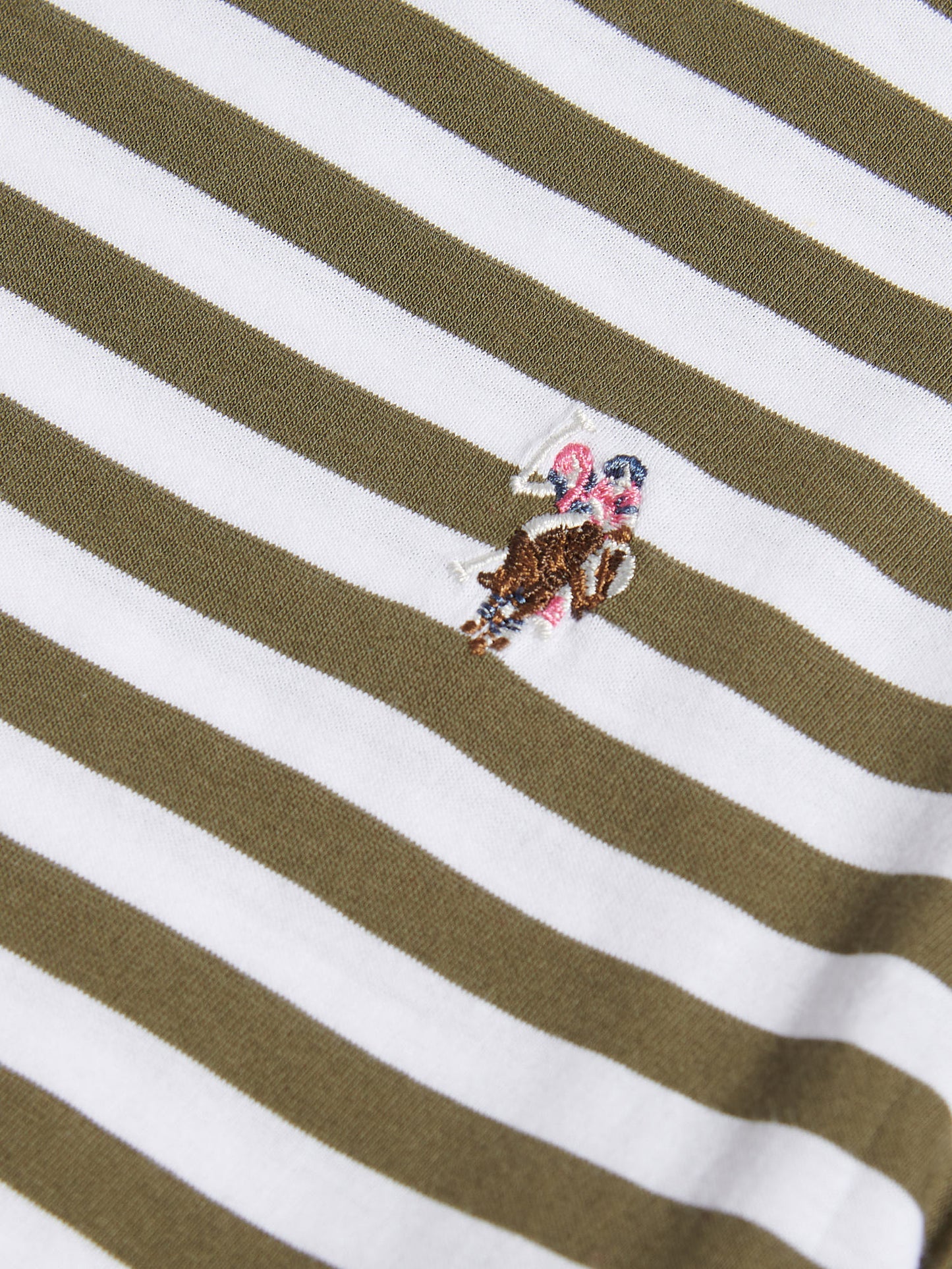 Koszulka ekipy w paski damskiej w Kalamata Green