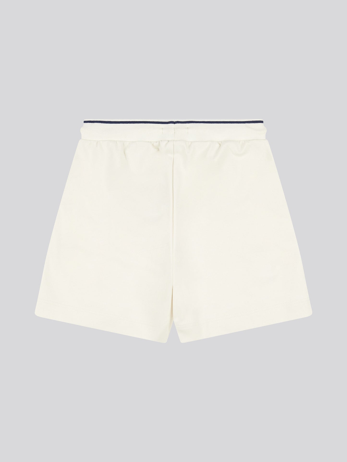Womens Pintuck Tipped Sweat Shorts in Marshmallow