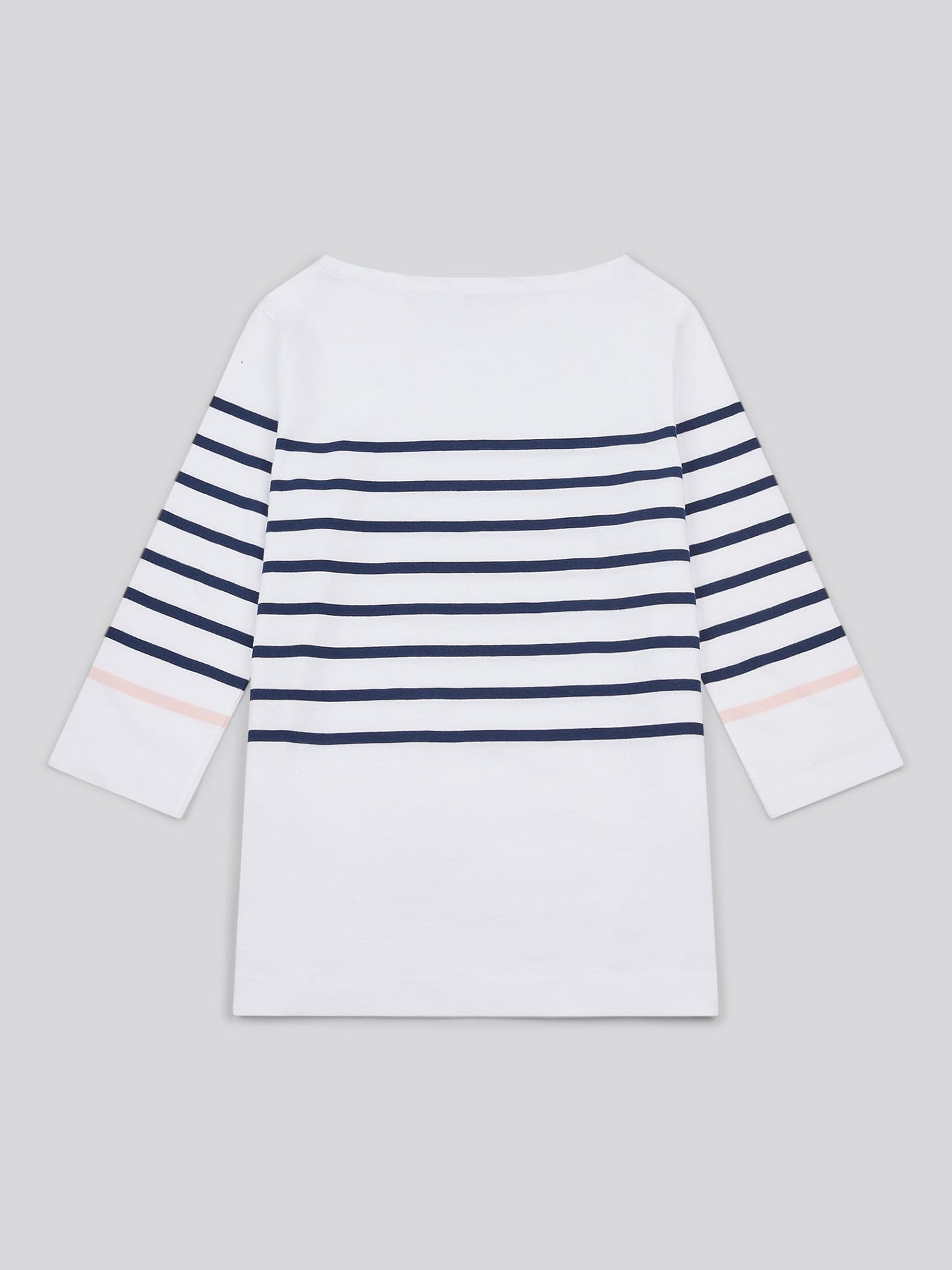 Damskie paski 3/4 rękawu T-shirt w granatowej tęczówce