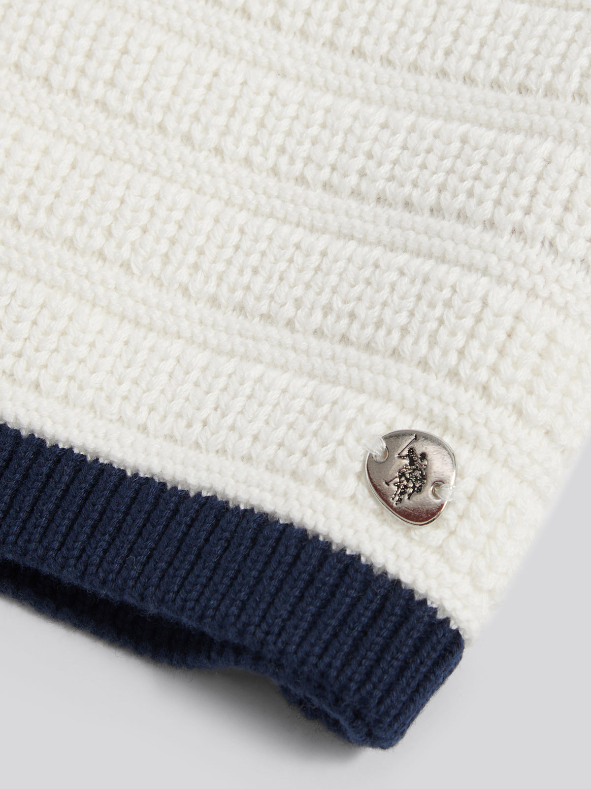 Womens Textured Knit T-Shirt Marshmallow