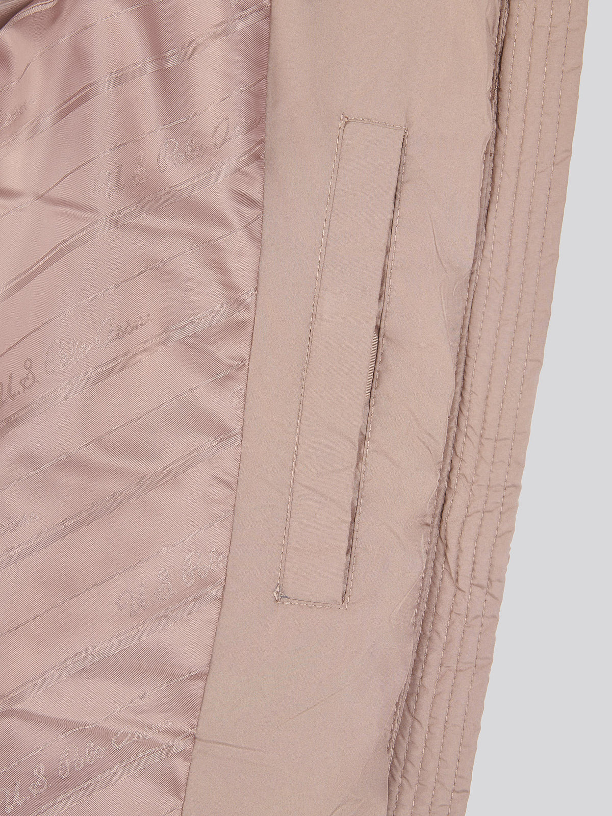 Womens Quilted Hooded Puffer Coat in Leafless Tree