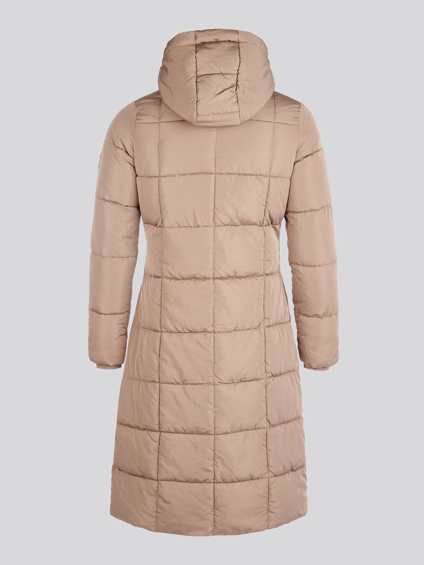 Longline Square Quilt Puffer Płaszcz Bezpłatny