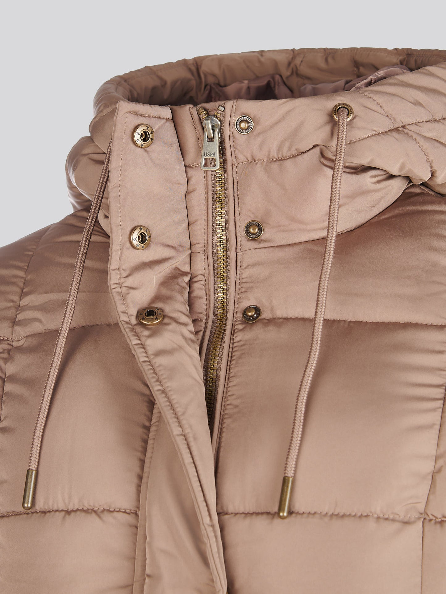Longline Square Quilt Puffer Płaszcz Bezpłatny