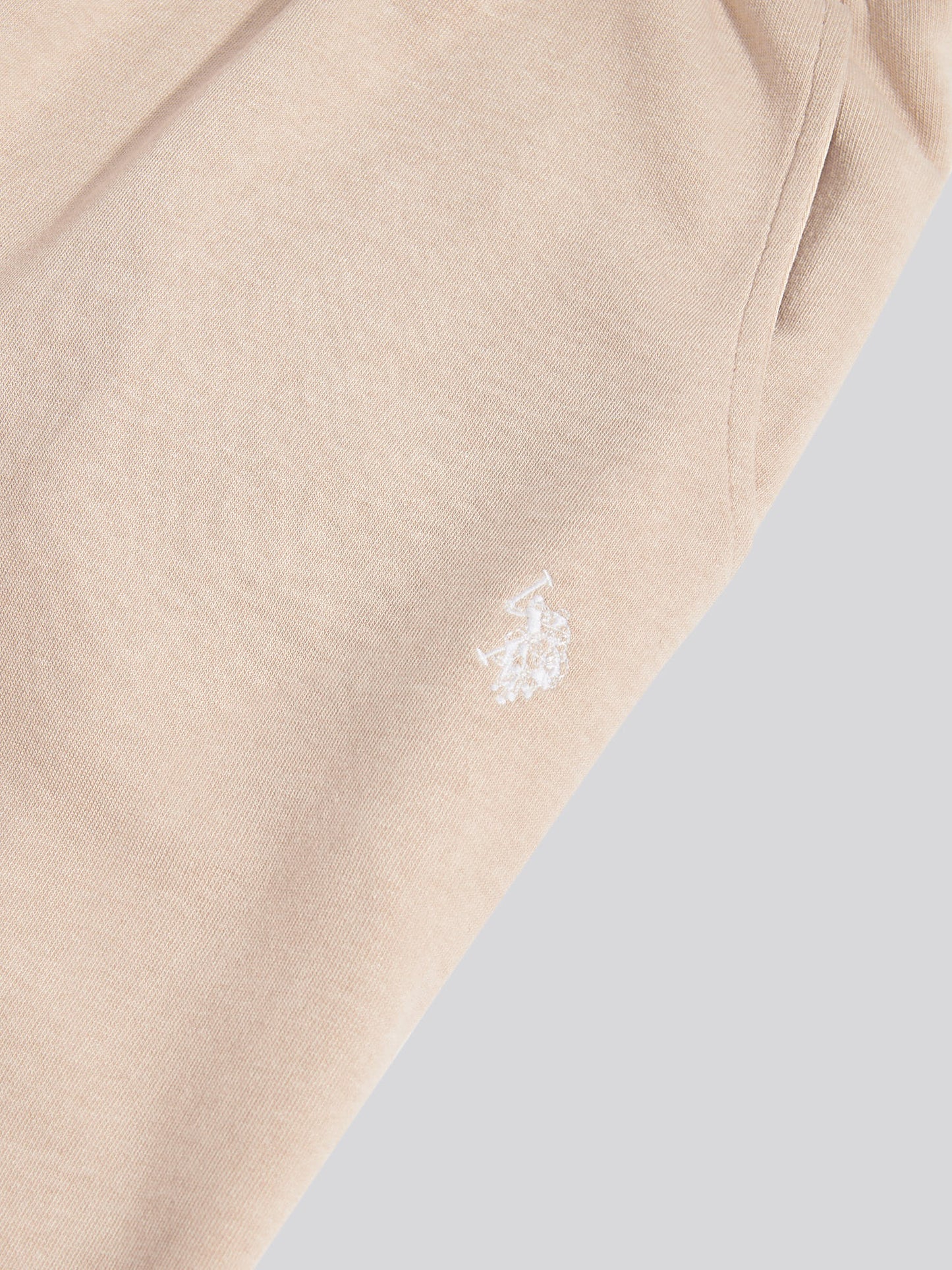 Womens Wide Leg Tipped Joggers in Natural