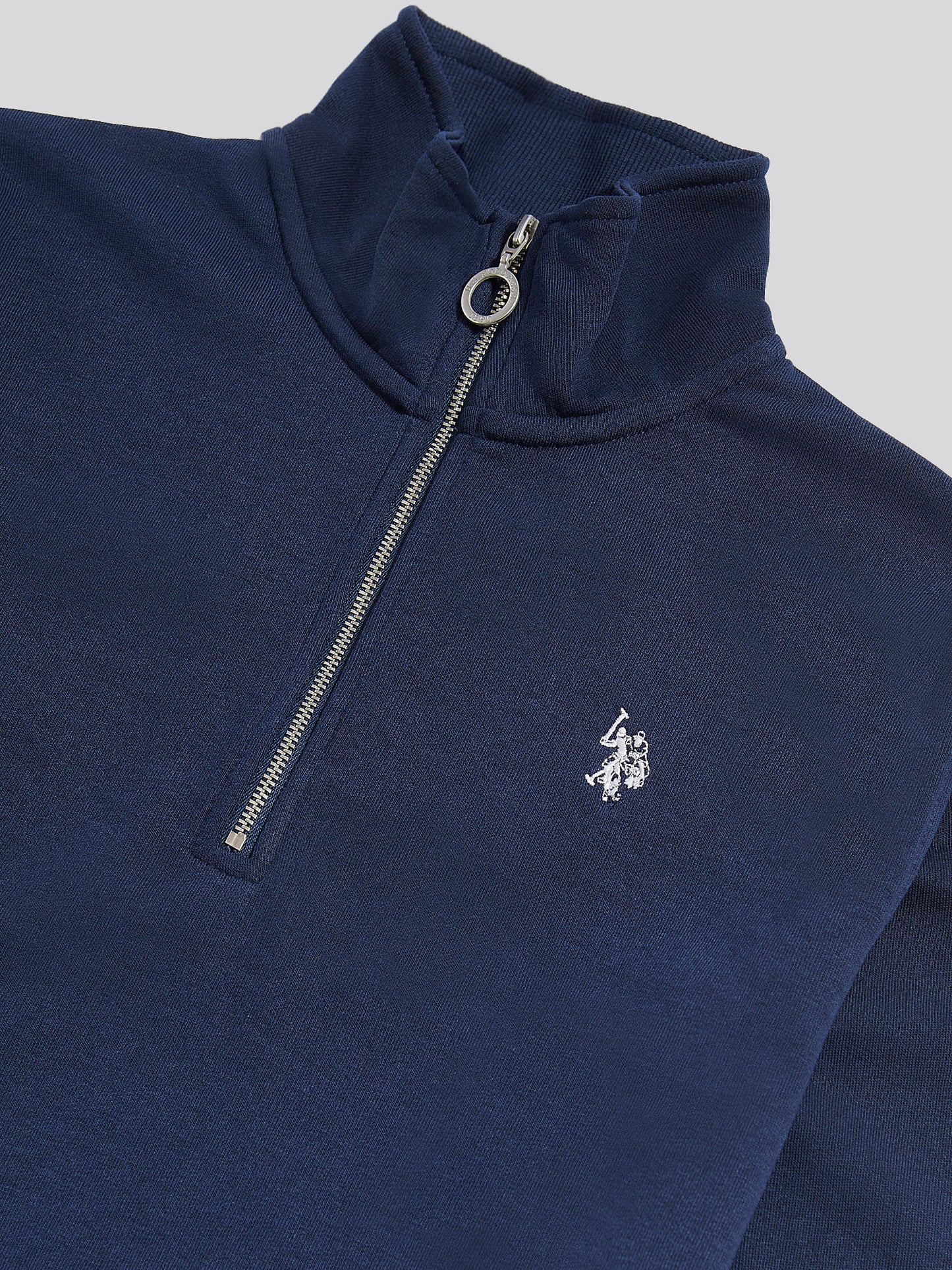 DHM LB Quarter Zip Swe Navy Iris