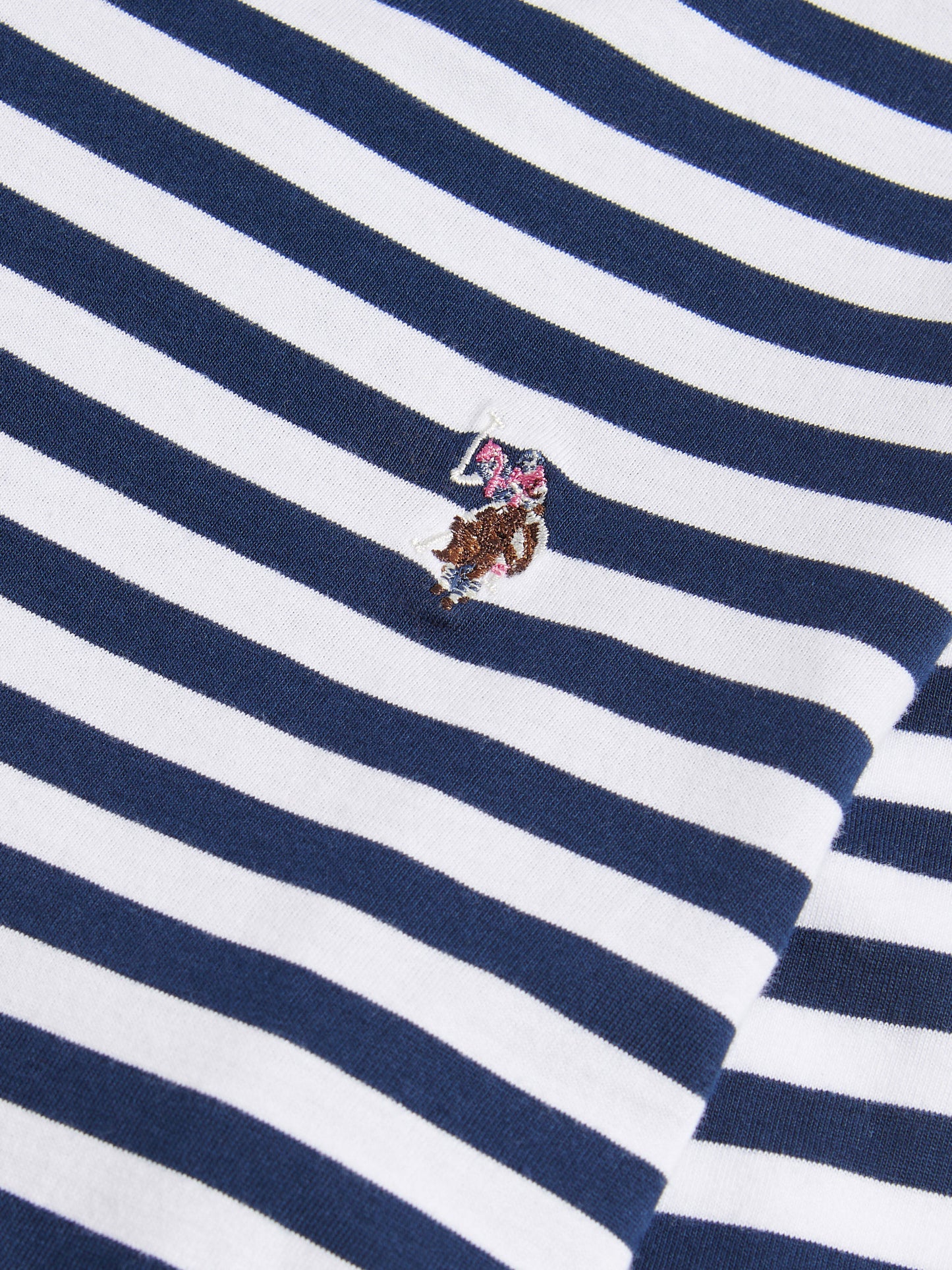 Stripe ls tee marynarka wojenna