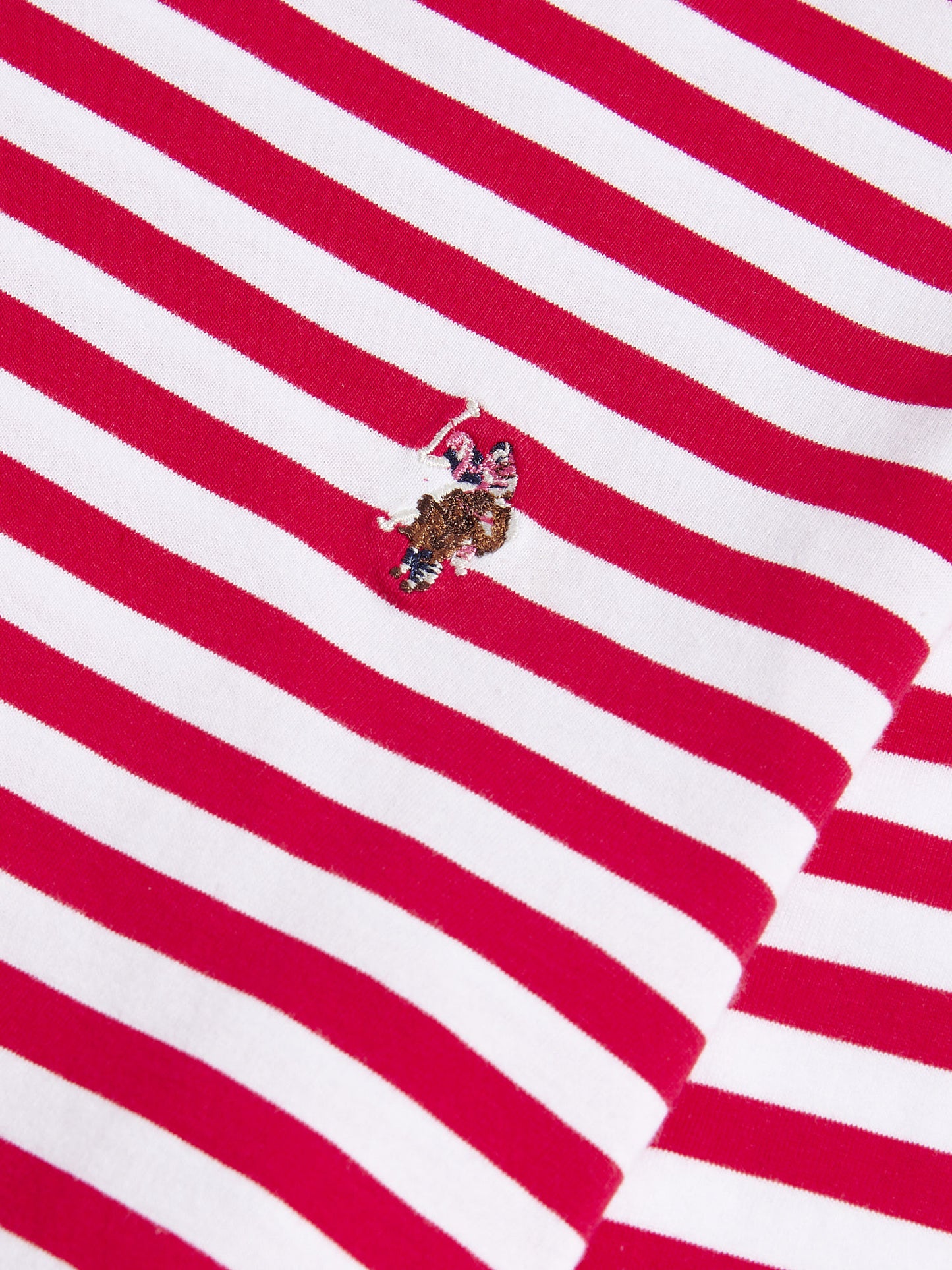 Stripe ls tee jalapeno czerwony