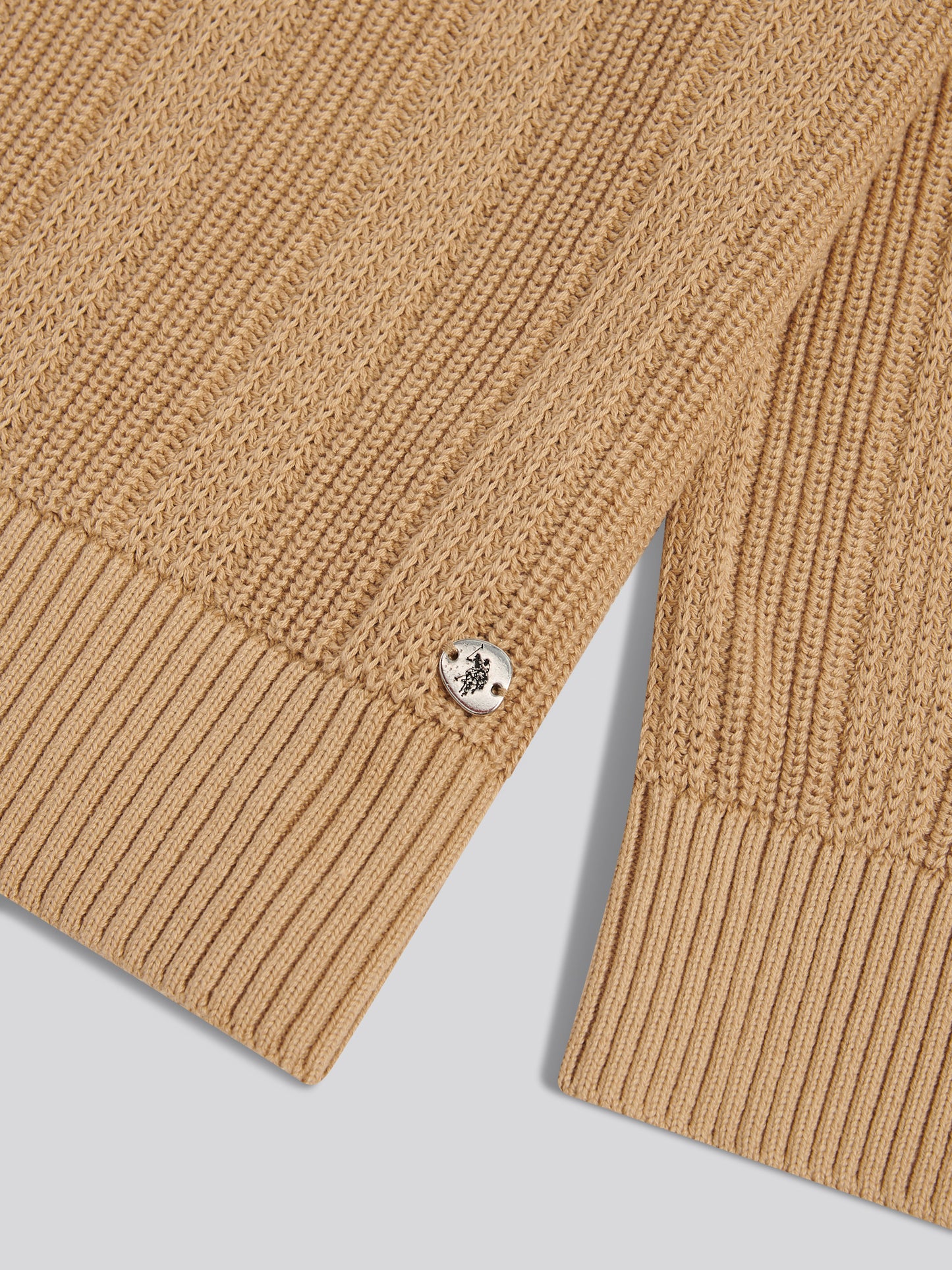 Womens Pure Cotton V Neck Jumper Incense