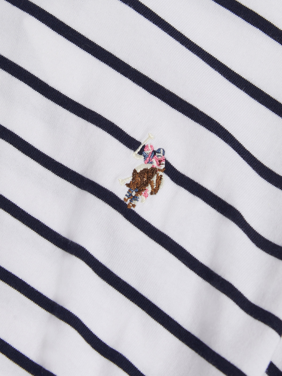 Womens Stripe Tie Detail Midi Dress Bright White