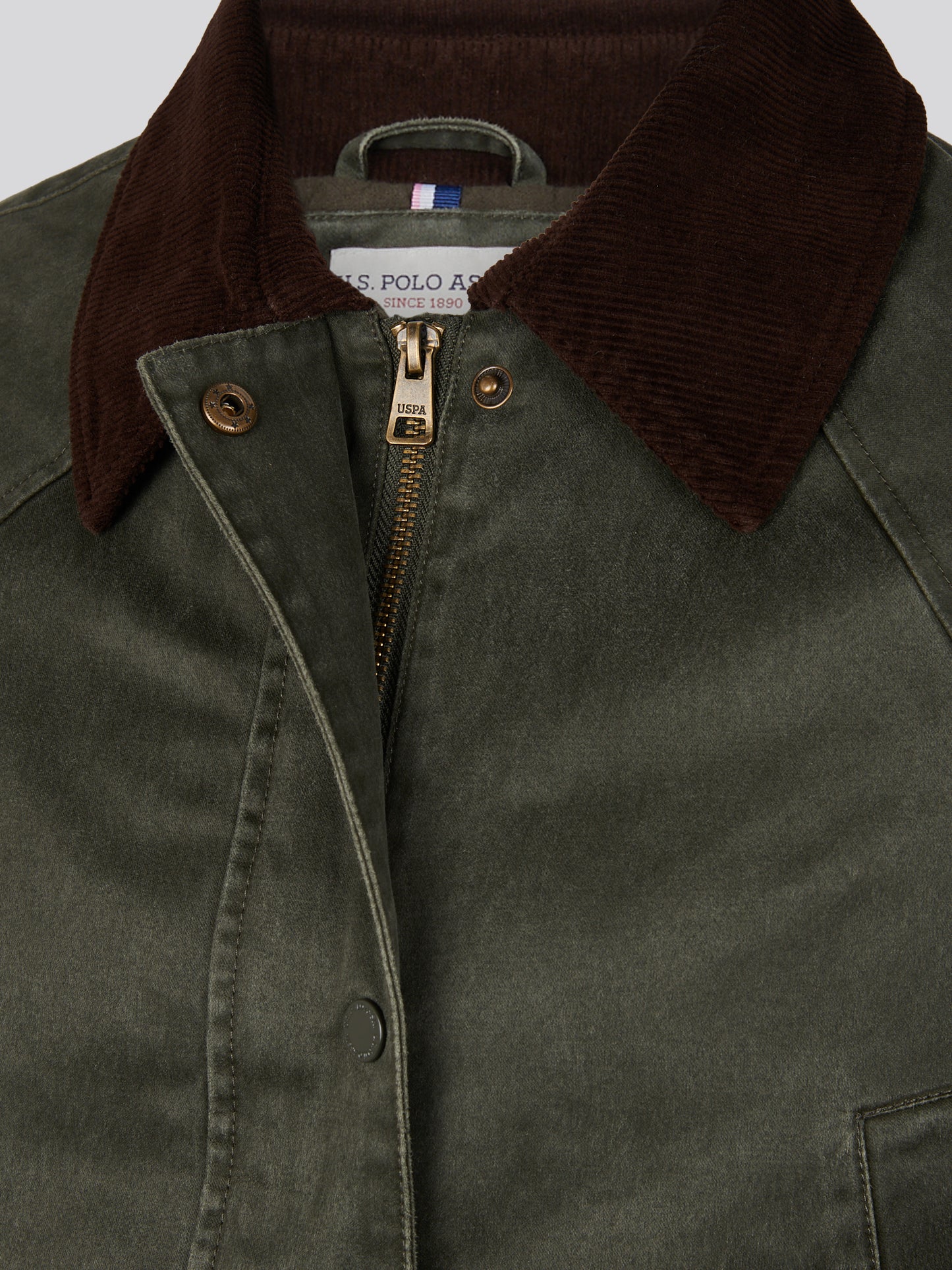 Womens Waxed Cotton Short Parka Chimera