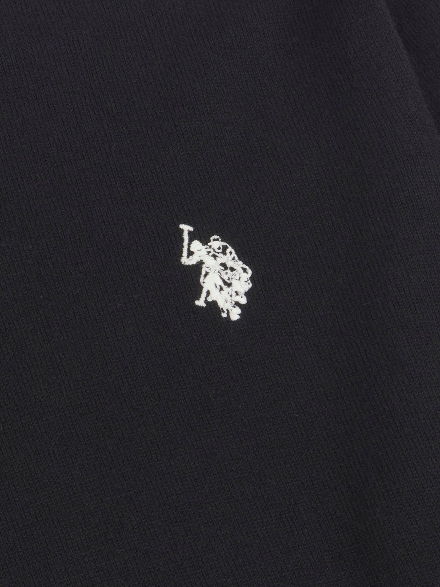 Mens Cotton Crewneck w czarnym jasnym białym DHM