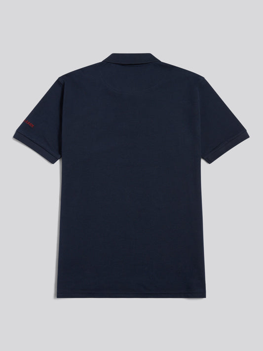 Mens Chuck Polo Shirt in Dark Sapphire Navy