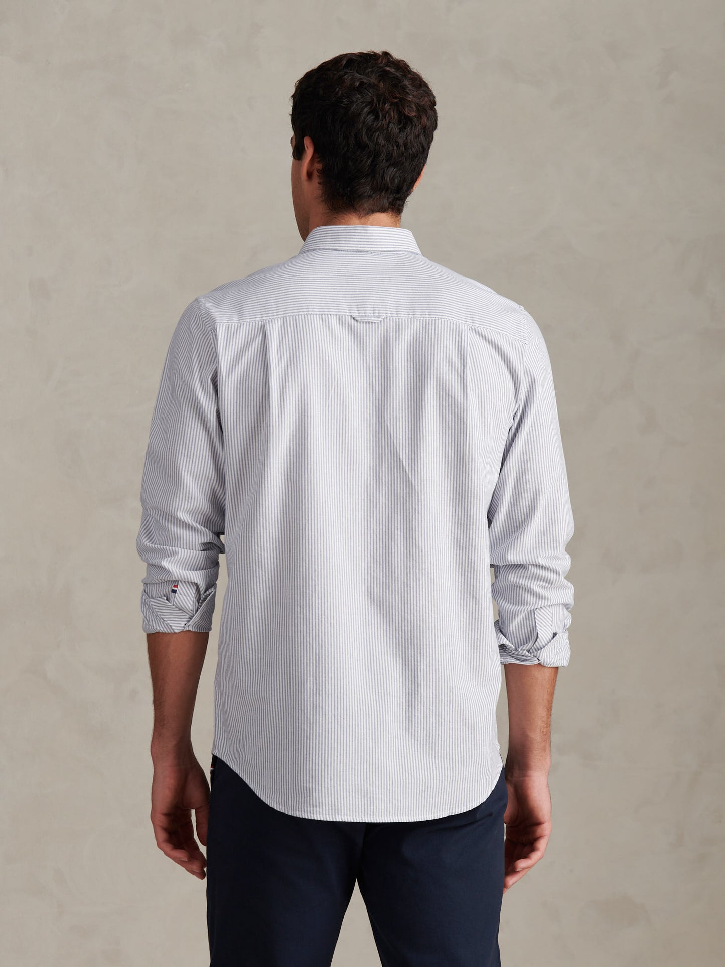 Mens Oxford Stripe  Shirt Blue Yonder