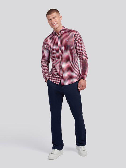 Mens Gingham Shirt in Multi