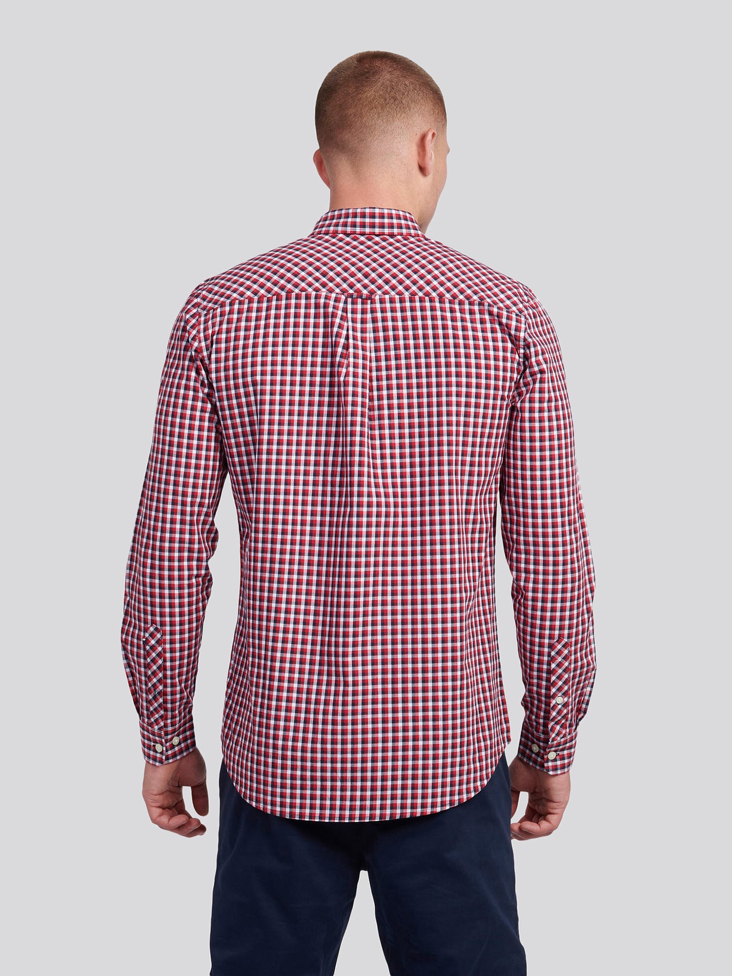 Mens Gingham Shirt in Multi