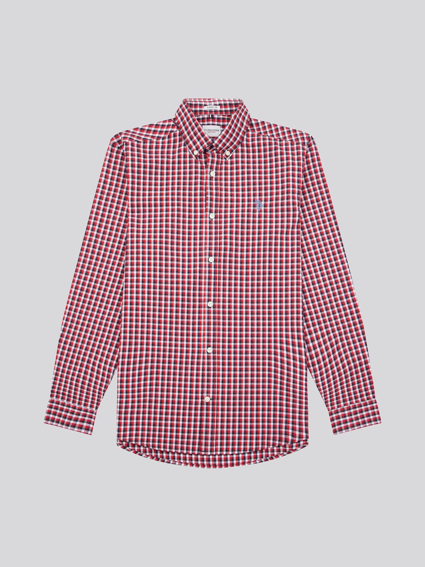 Mens Gingham Shirt in Multi