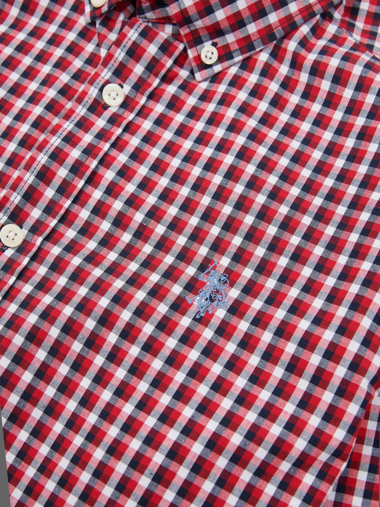 Mens Gingham Shirt in Multi