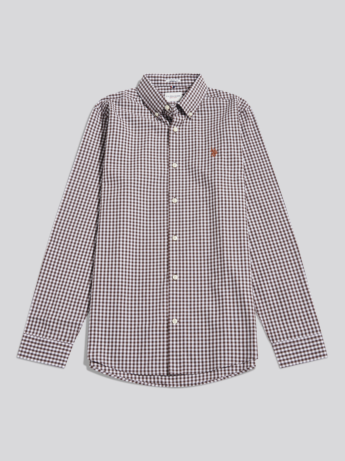 Mens Gingham Shirt Bracken