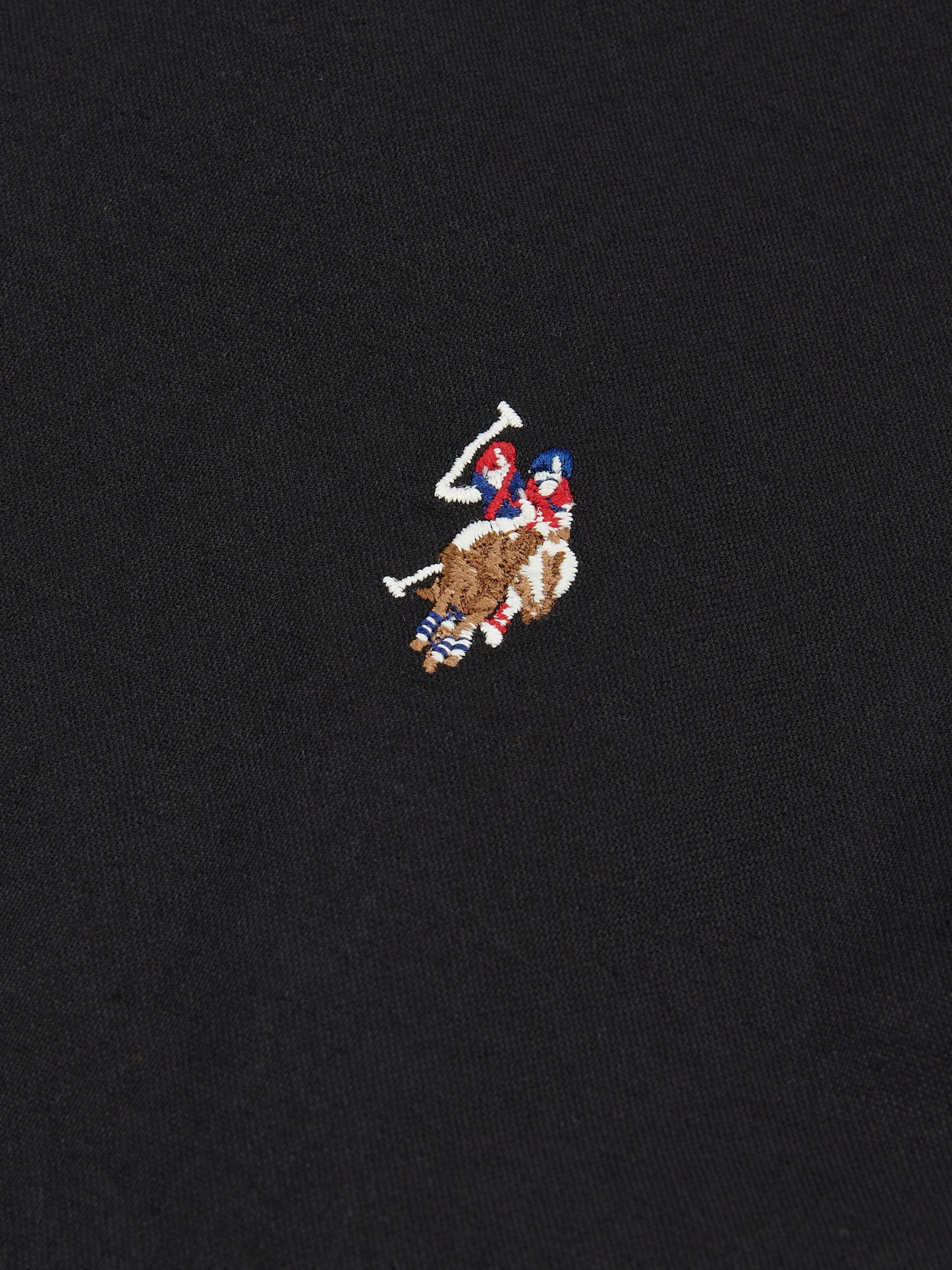 Mens Peached Oxford Shirt  in Black