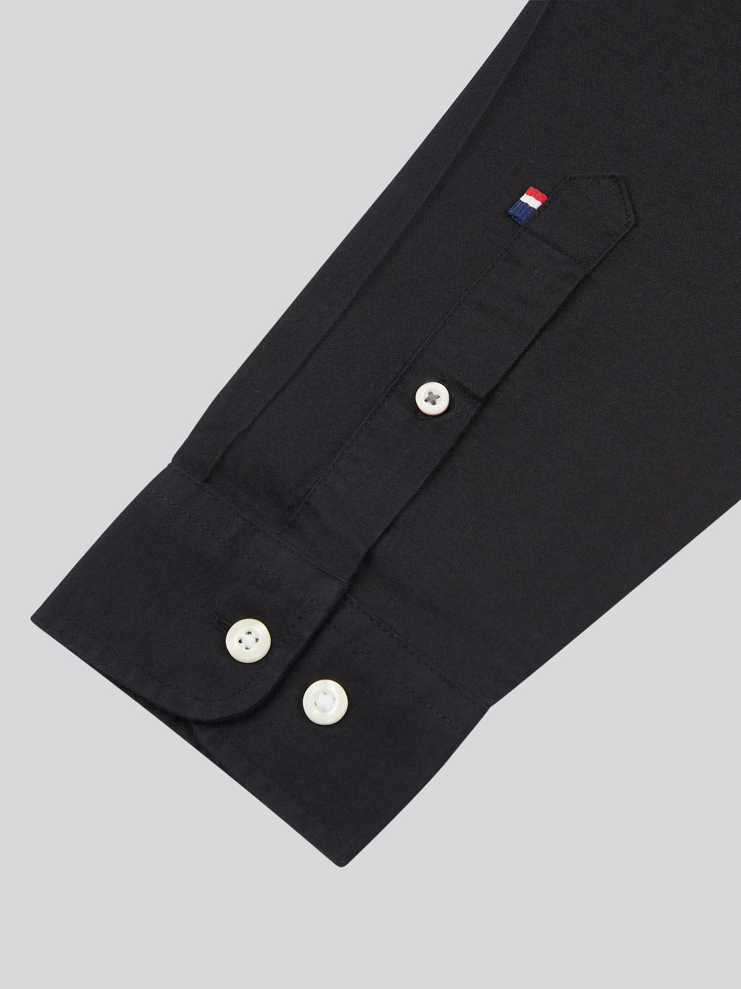 Mens Peached Oxford Shirt  in Black