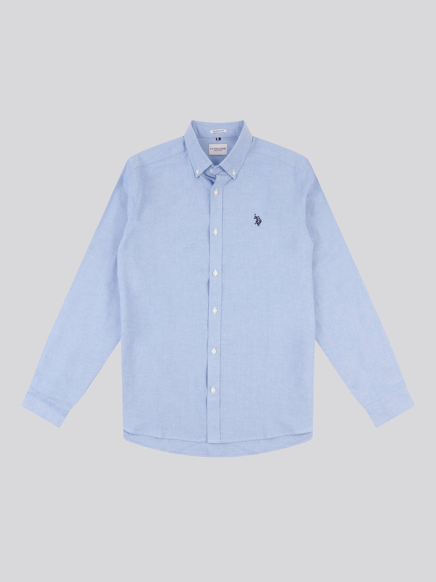 Mens Peached Oxford Shirt  in Blue Yonder