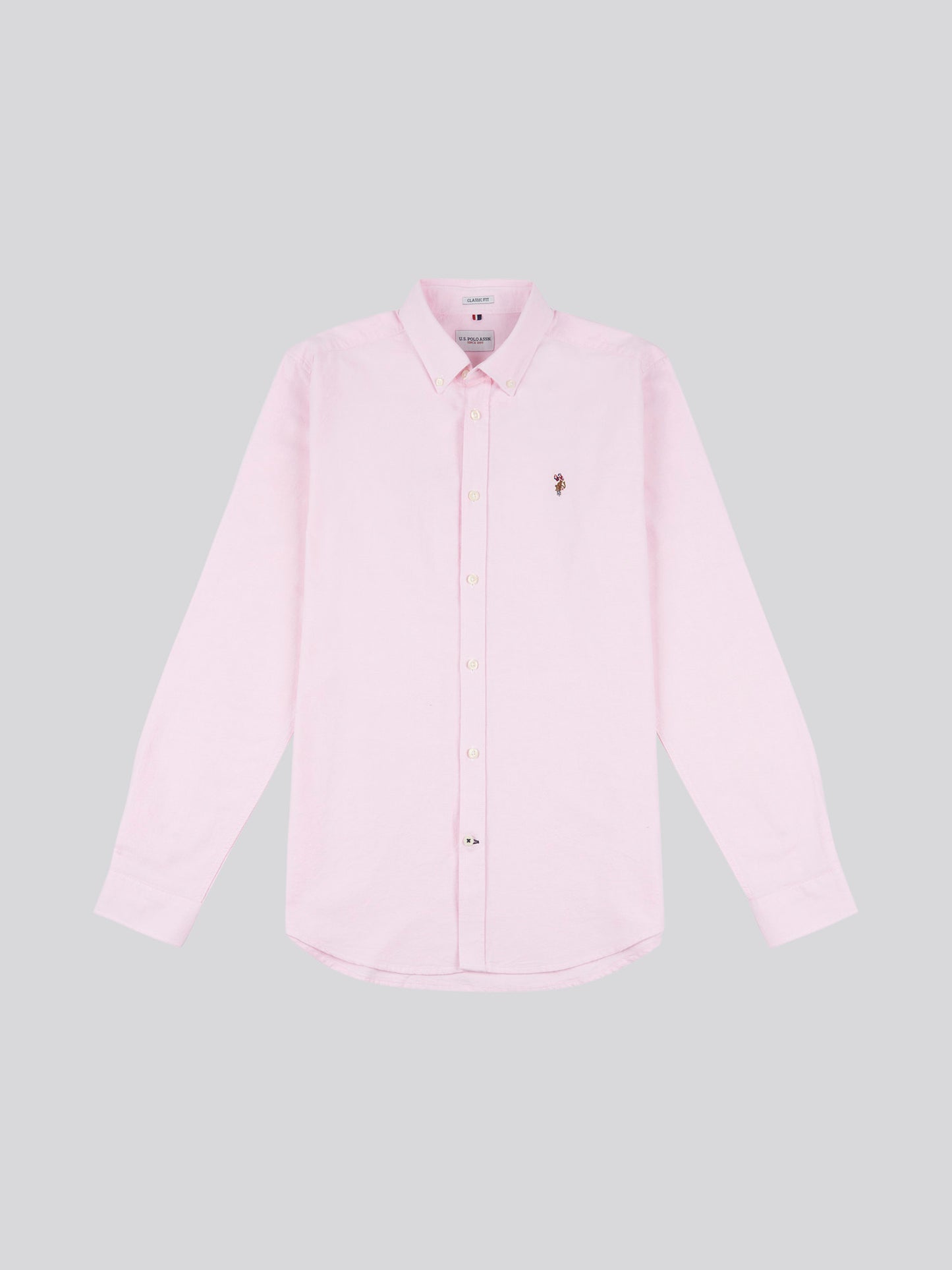 Mens Peached Oxford Shirt  in Orchid Pink