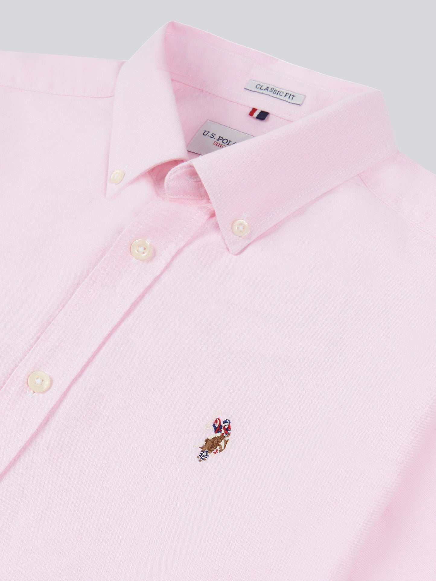 Mens Peached Oxford Shirt  in Orchid Pink