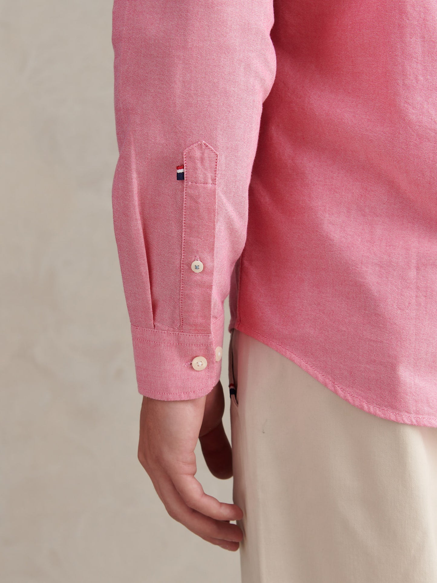 Mens Peached Oxford Shirt Chateau Rose