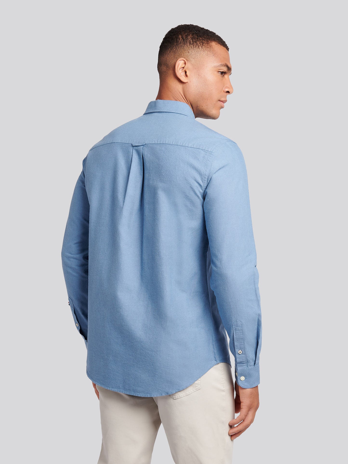 Mens Peached Oxford Shirt  in Vintage Indigo