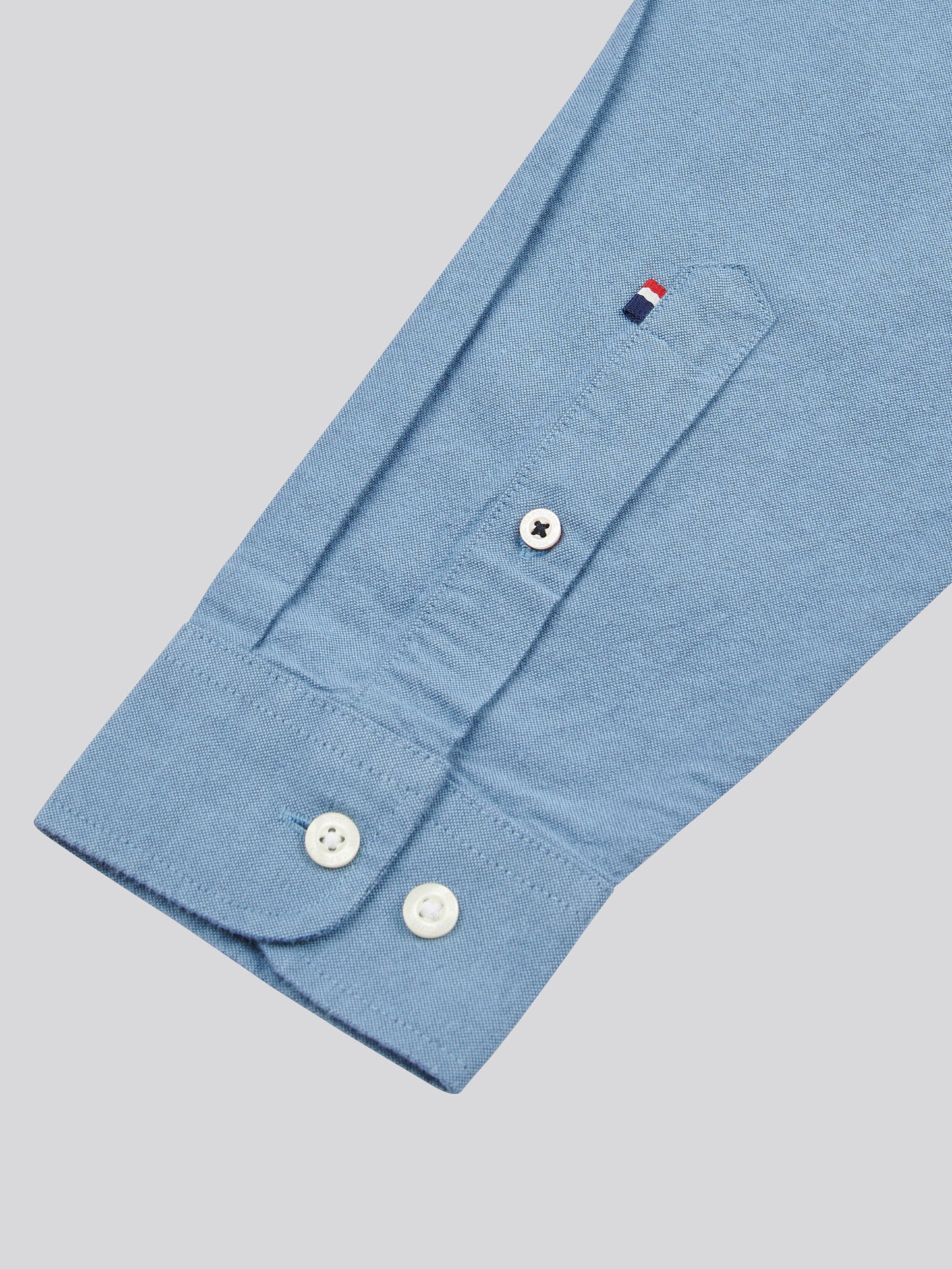 Mens Peached Oxford Shirt  in Vintage Indigo