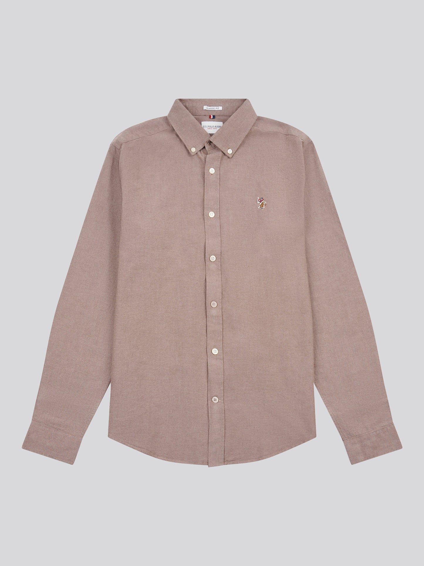 Mens Peached Oxford Shirt  in Chocolate Martini