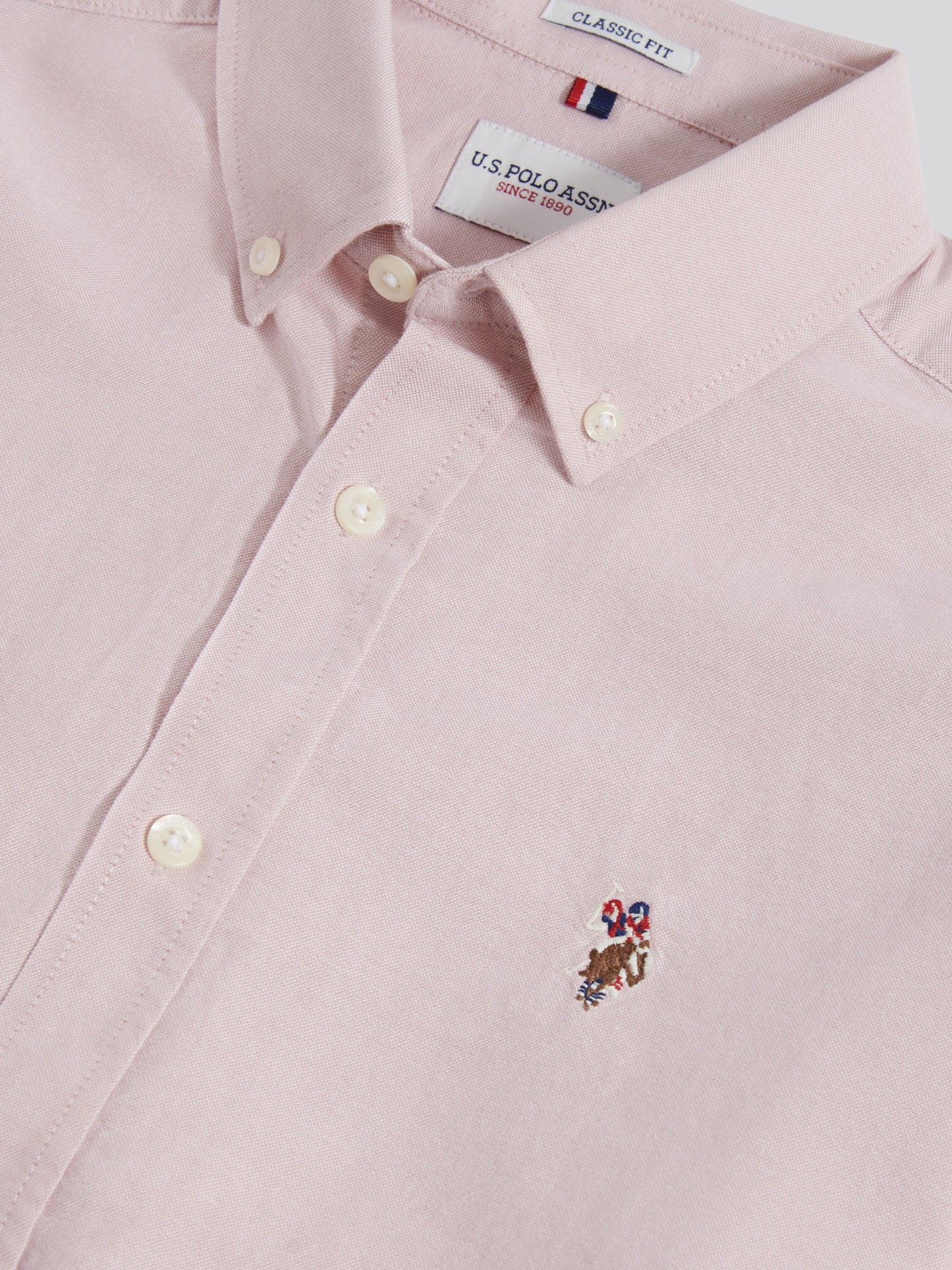 Mens Peached Oxford Shirt Sepia Rose