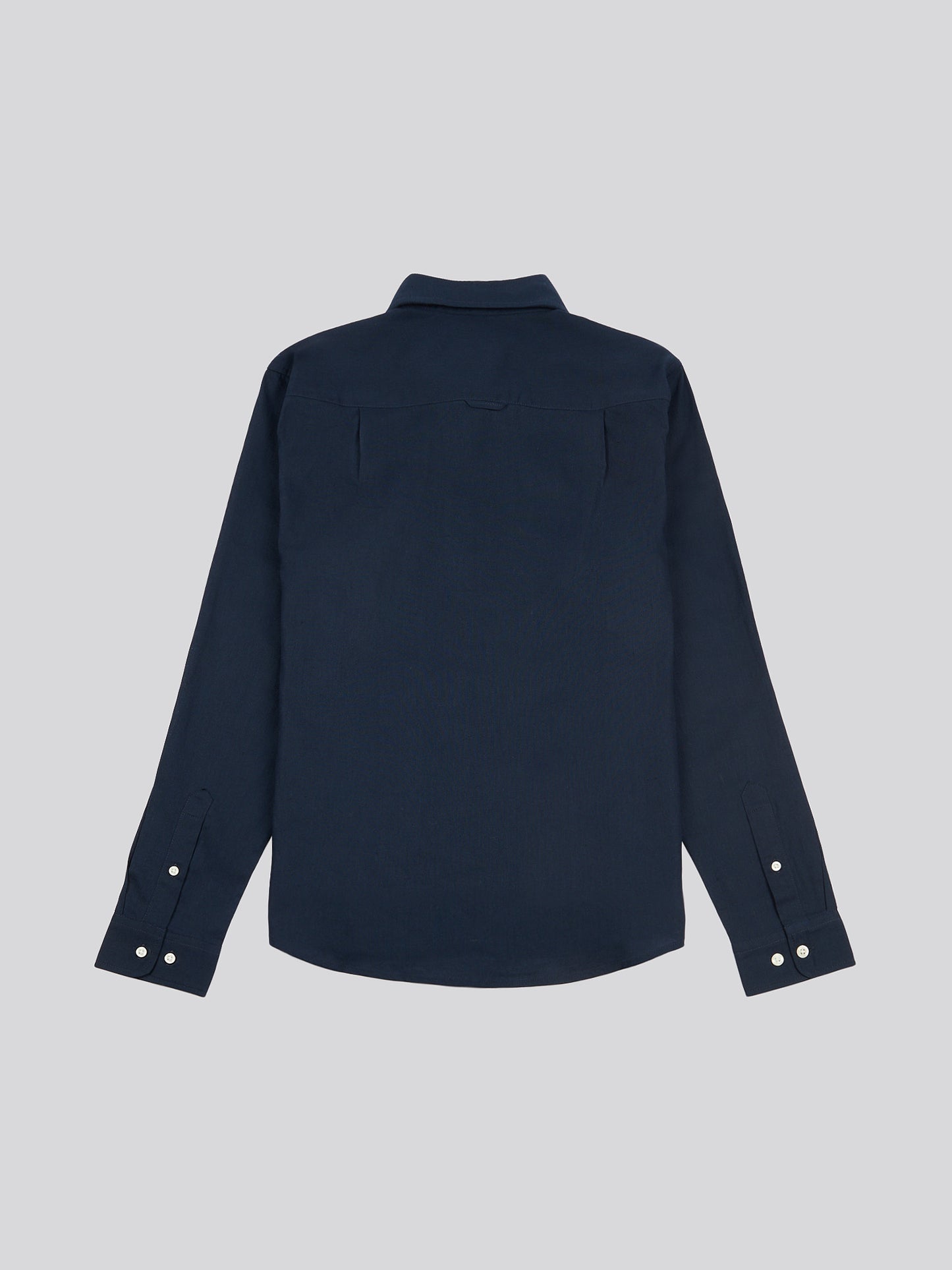 Mens Linen Blend Shirt in Dark Sapphire Navy / Moonlight Blue DHM