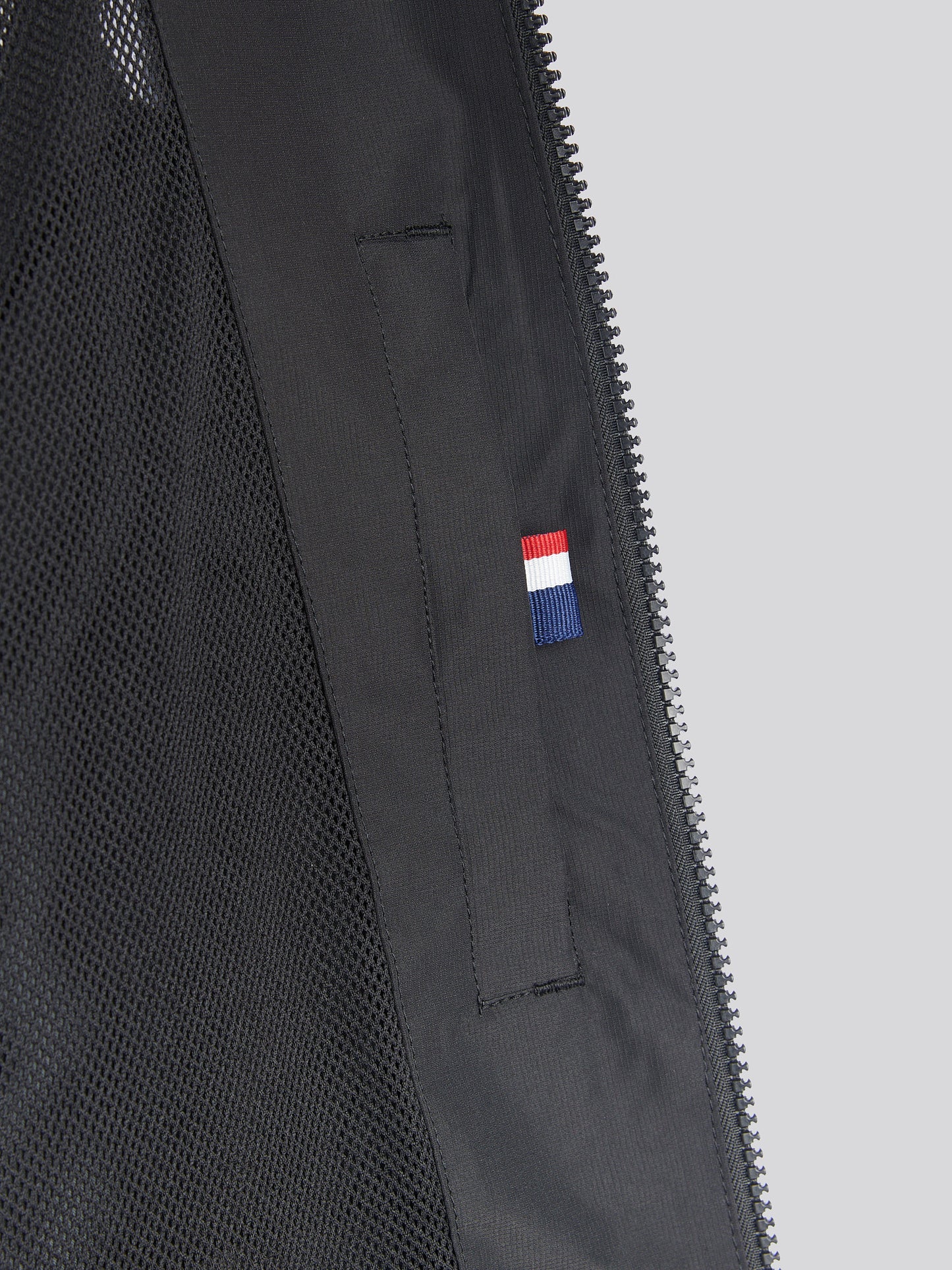 Mens Hooded Windbreaker in Black Bright White DHM