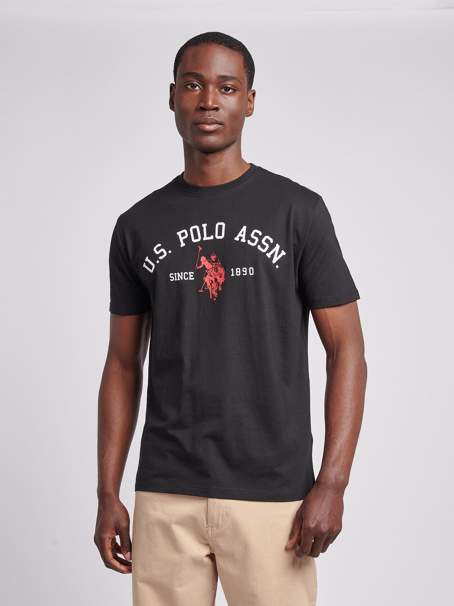 T-shirt w kolorze nadrukiem dla łuku w kolorze czarnym