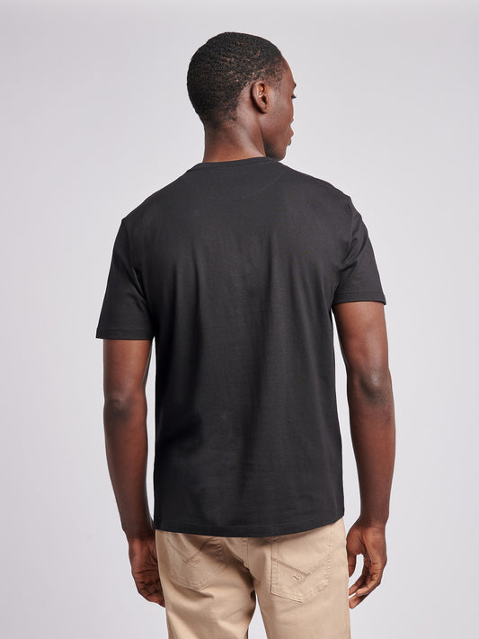 Mens Signature Arch Print T-Shirt in Black