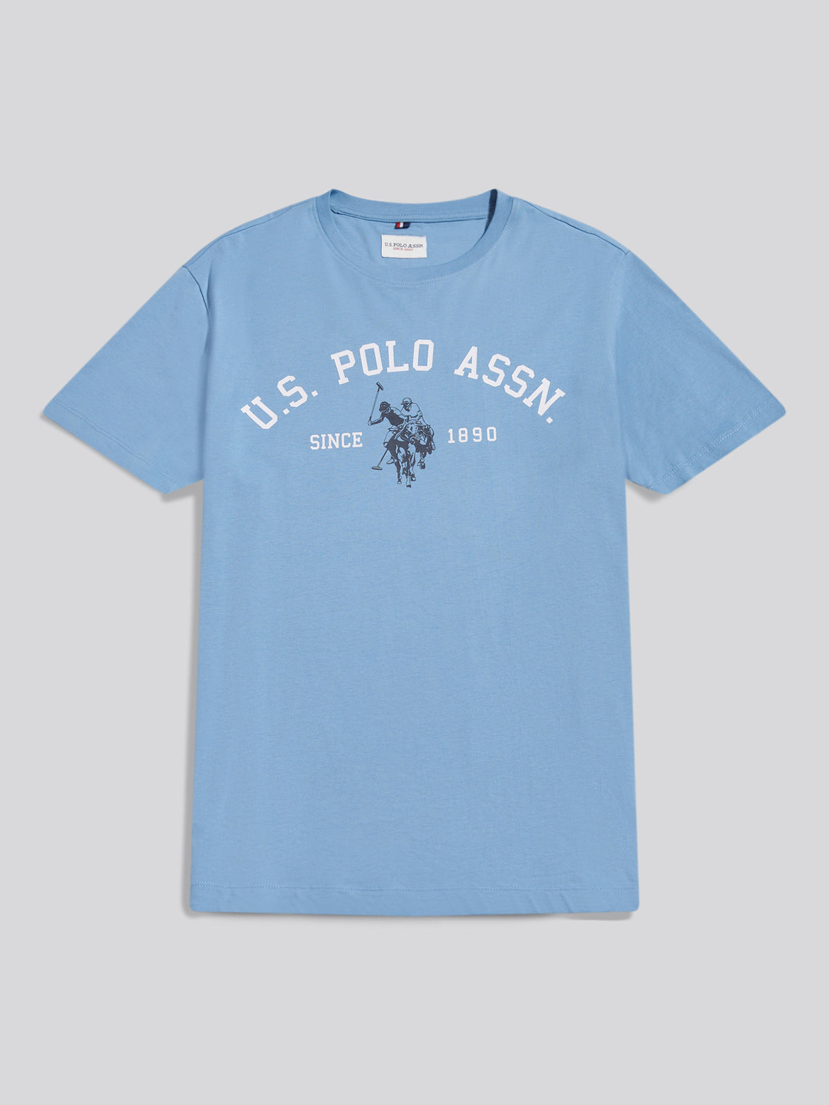 Mens Signature Arch Print T-Shirt Ashleigh Blue