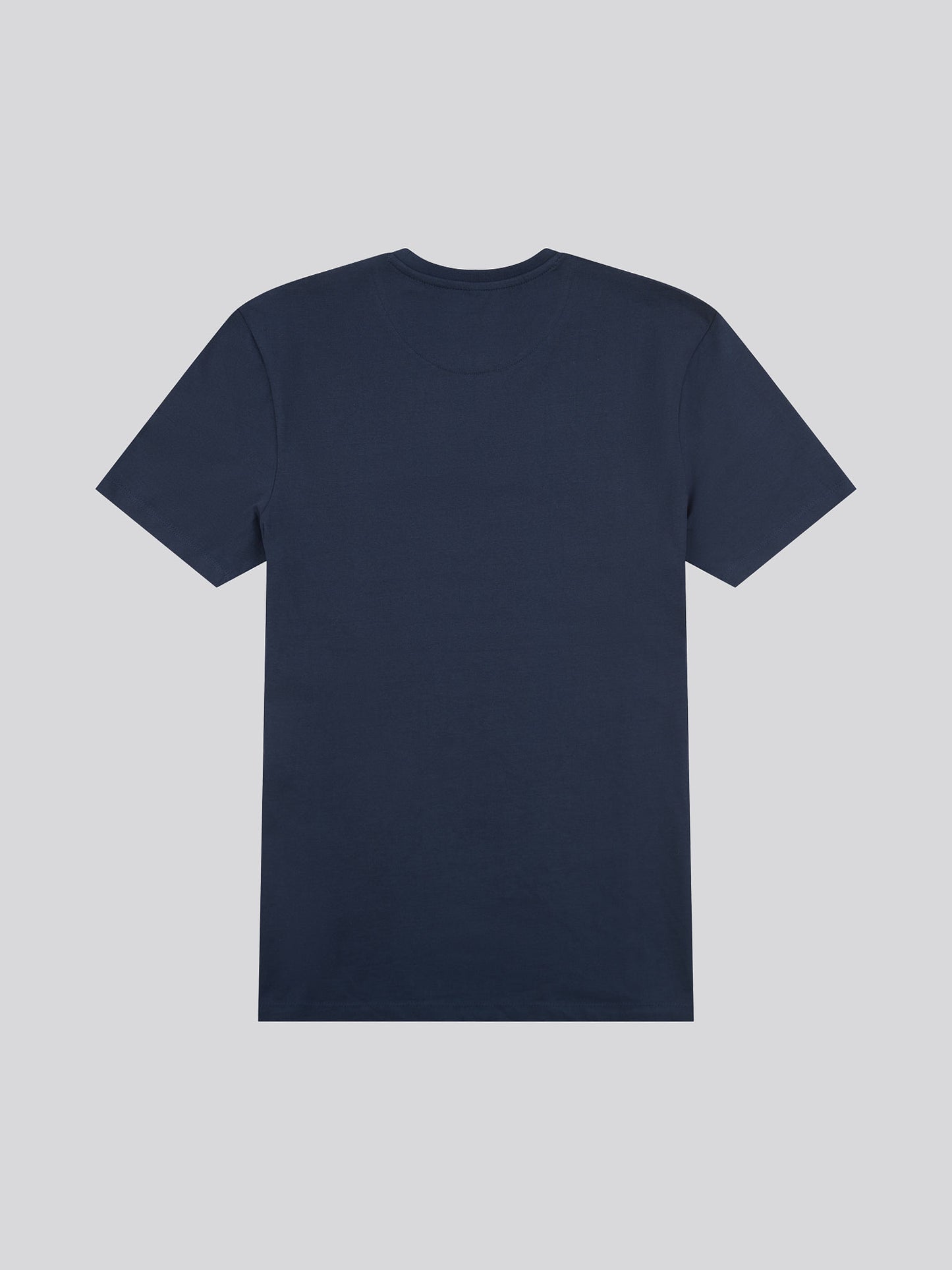 T-shirt mens charakterystyczny w ciemnym szafirowym granatowym