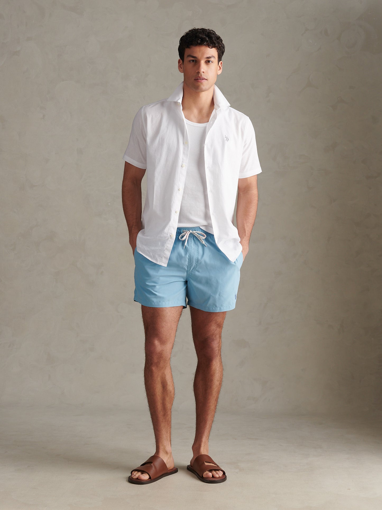 Mens Core Swim Short Air Blue